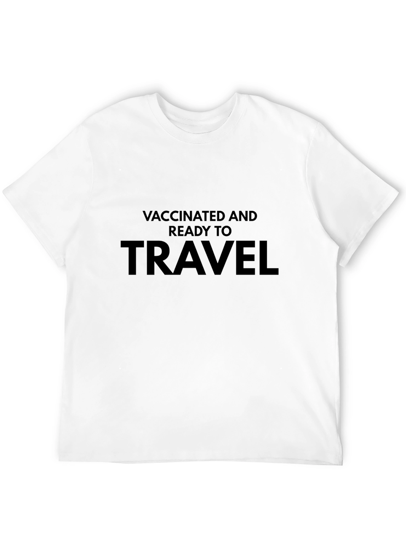 Vaccinated & Ready To Travel Black T-Shirt