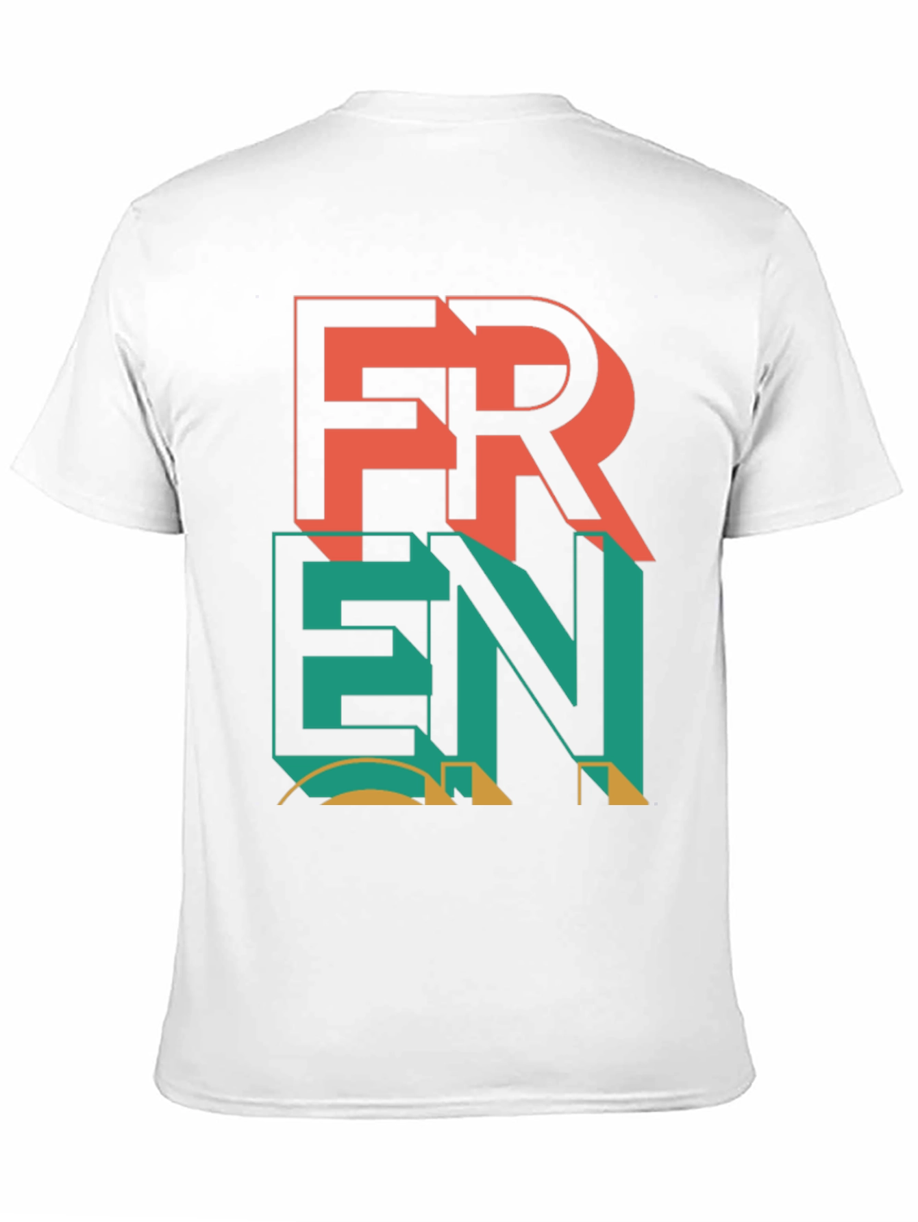 Trendy Graphic Tee - Fren Stacked Design