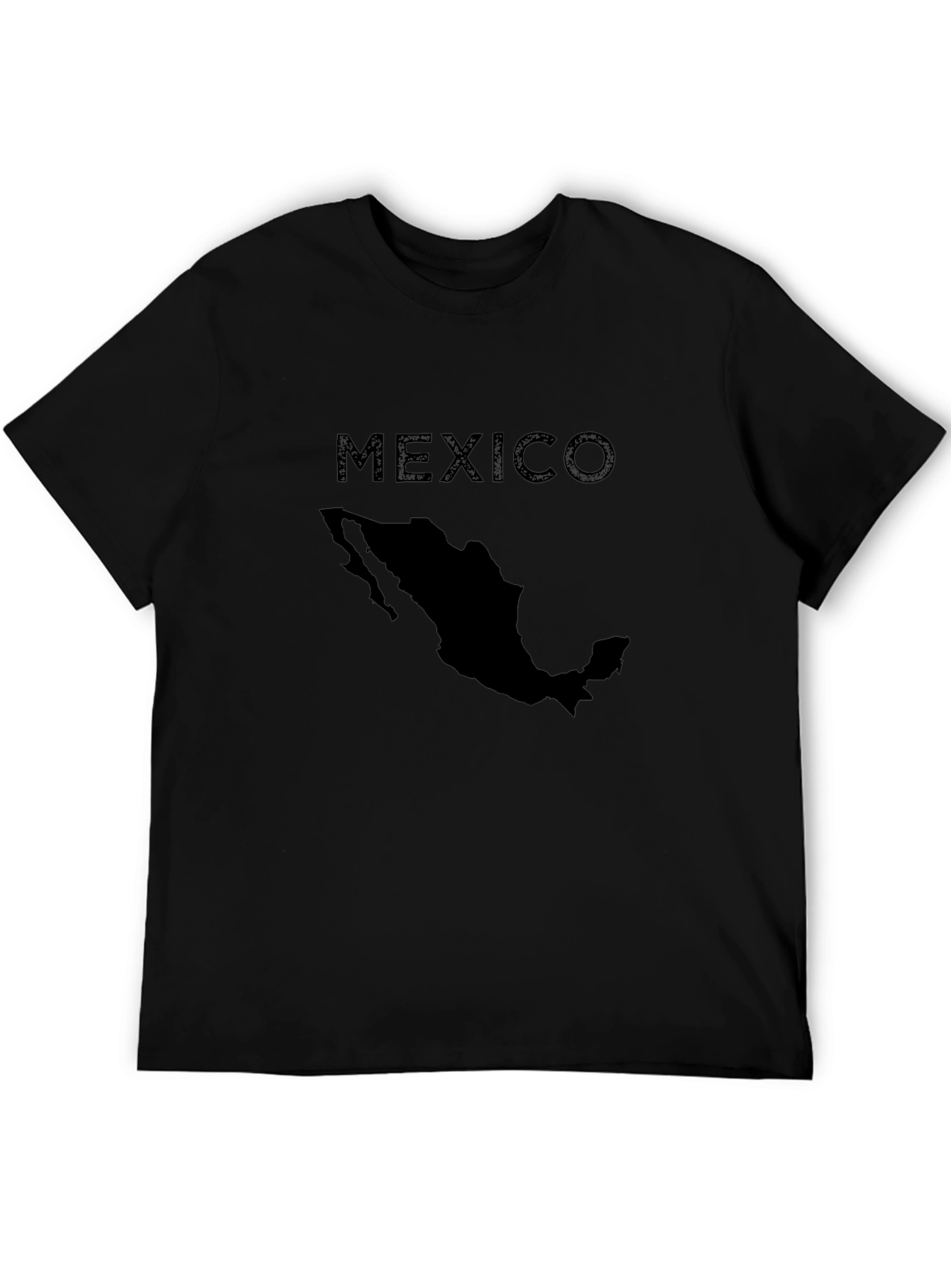 Mexico Map T-Shirt - Black Graphic Tee