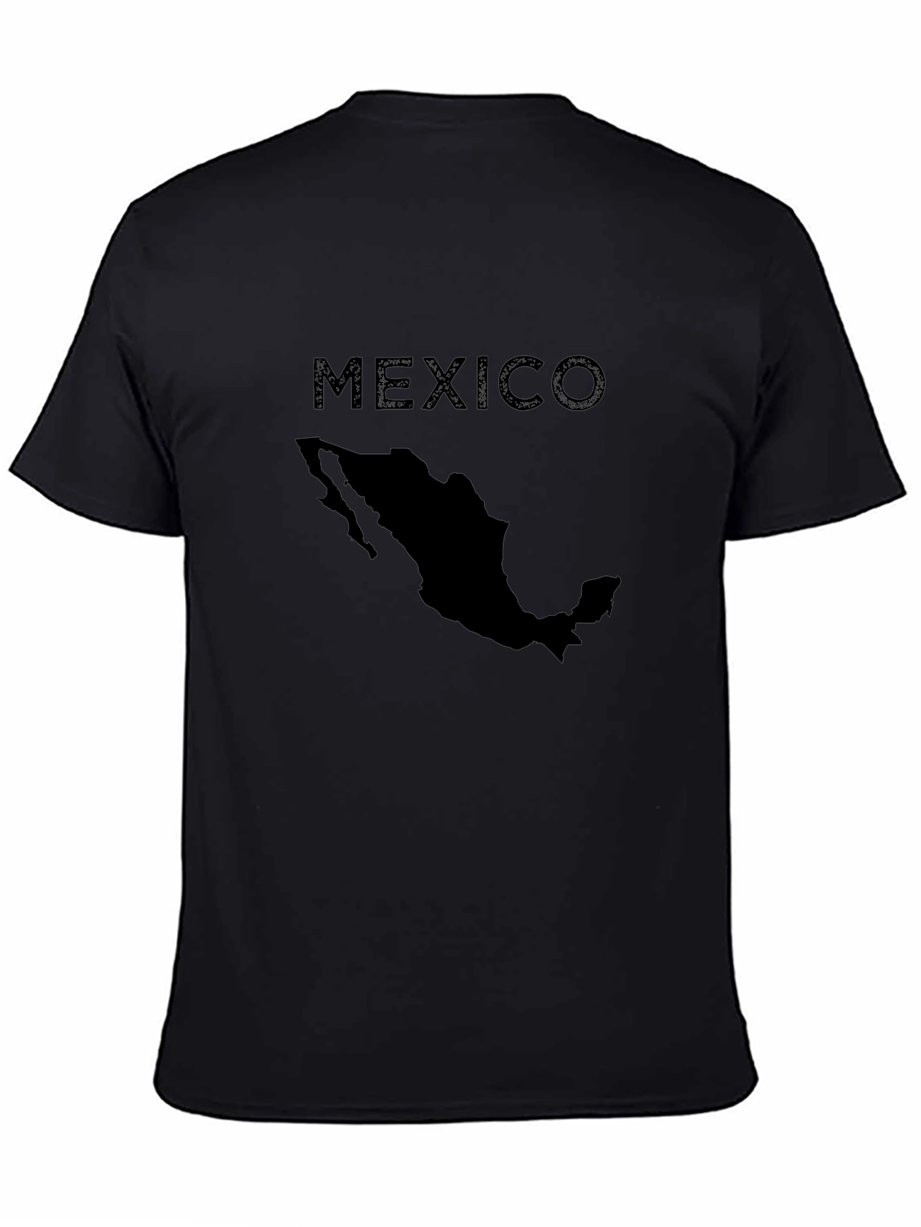 Mexico Map T-Shirt - Black Graphic Tee