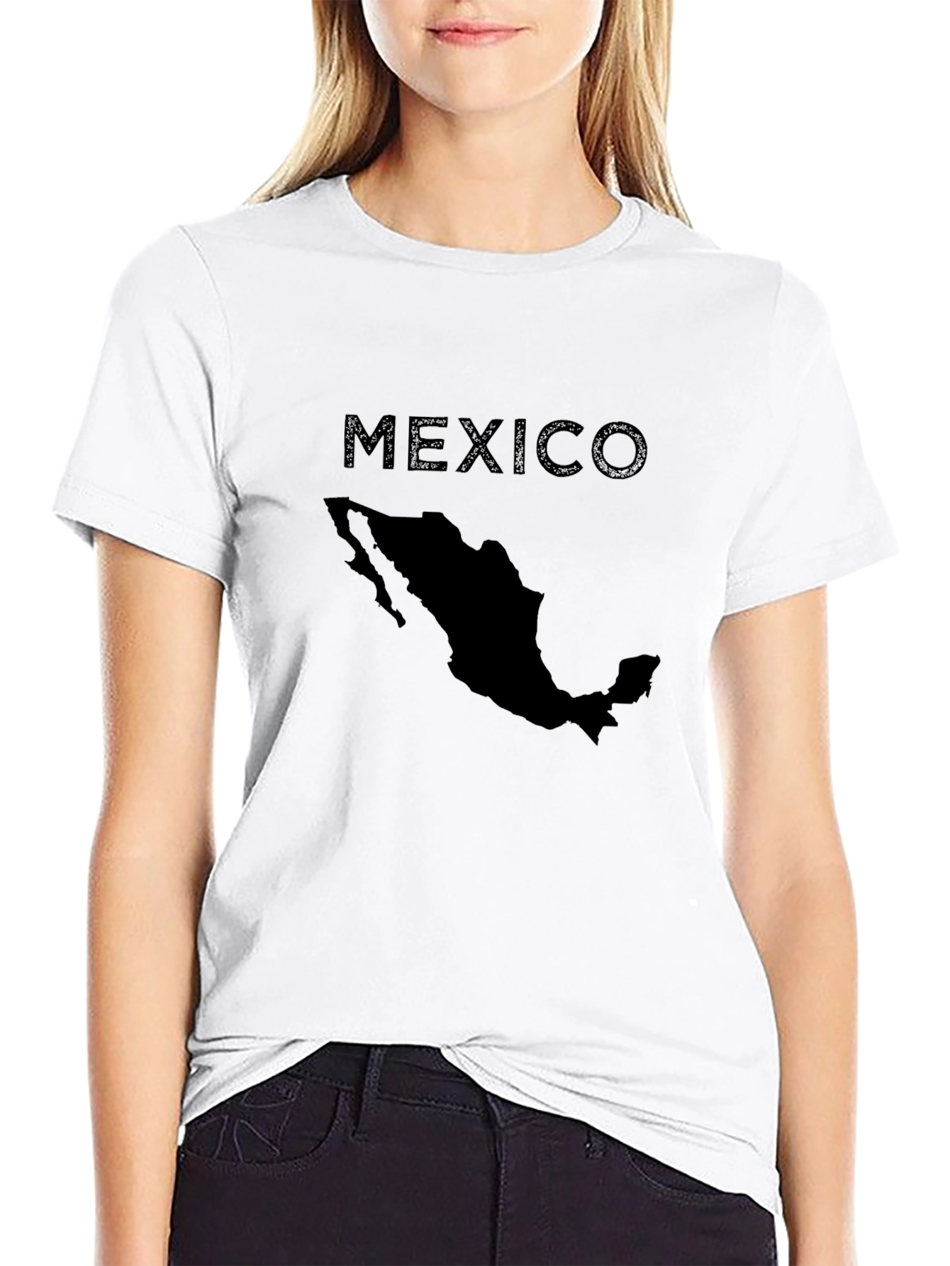 Mexico Map T-Shirt - Black Graphic Tee