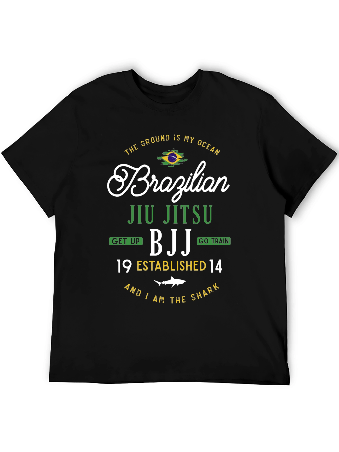 Brazilian Jiu Jitsu BJJ Black T-Shirt