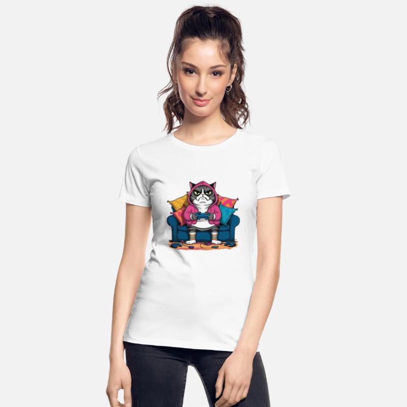 Grumpy Cat Gamer Design - Funny and Relatable Gam