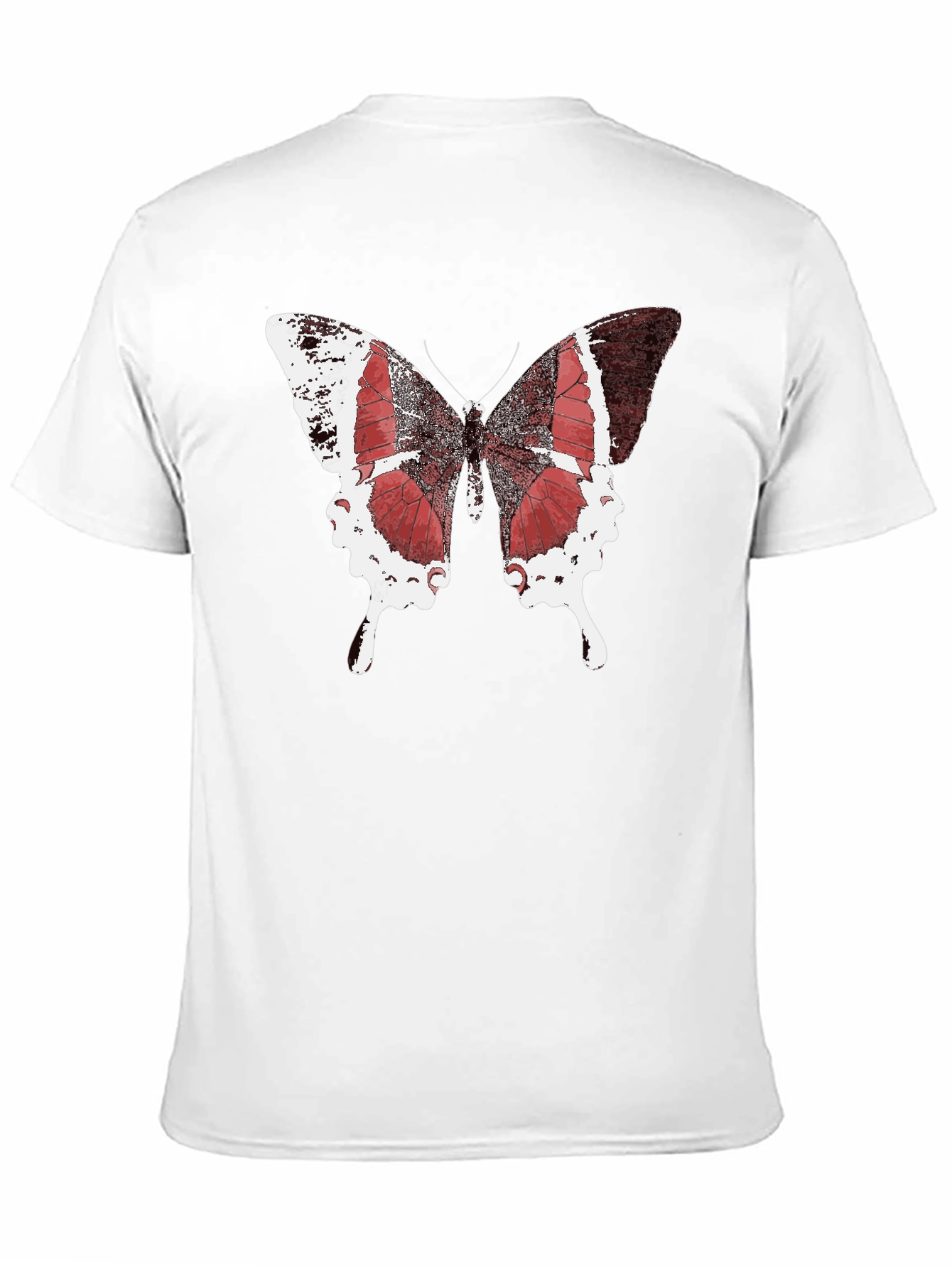 Butterfly Graphic Black Tee - Stylish Mens Casual Wear