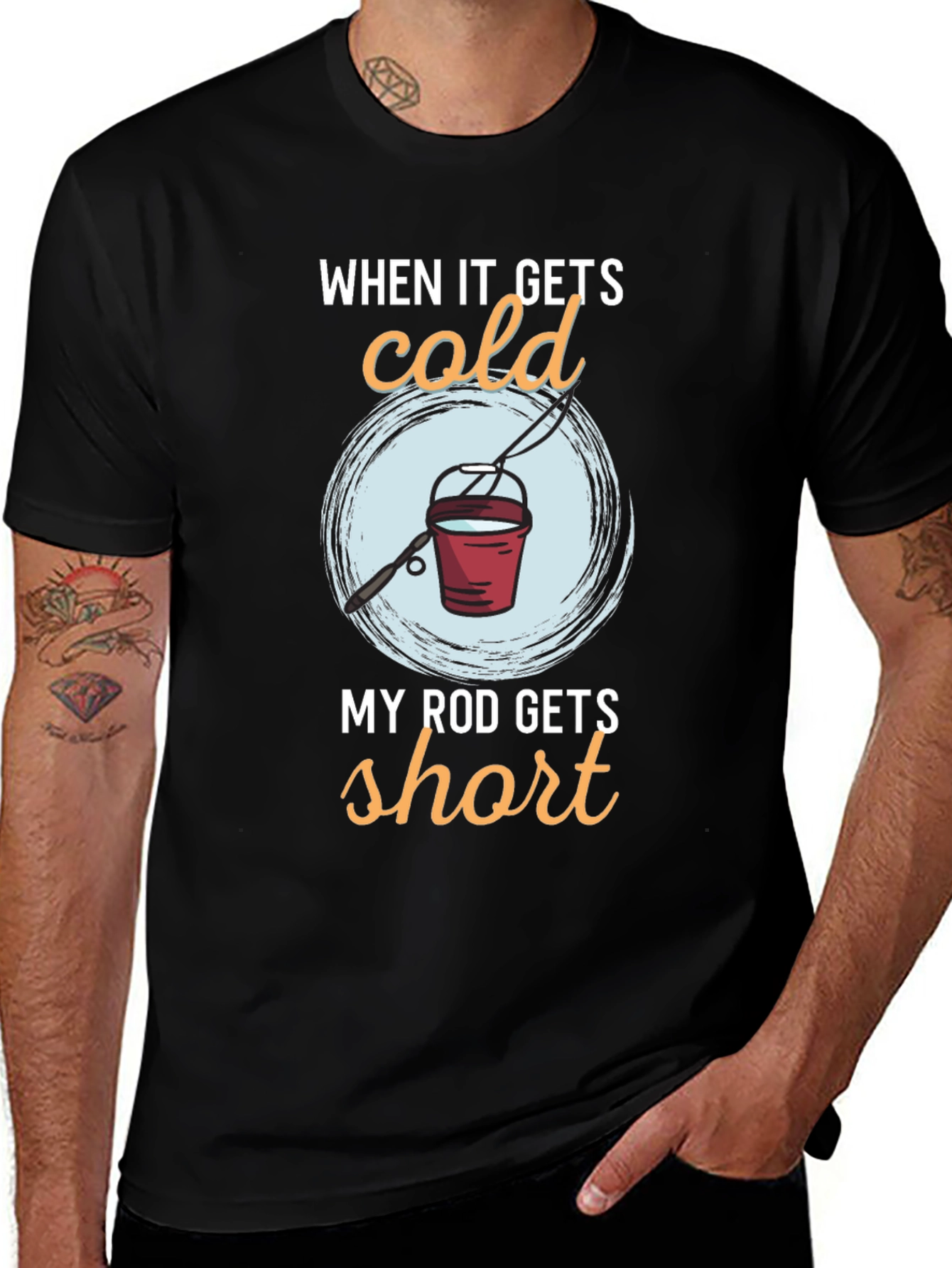 Funny Fishing T-Shirt - Cold Rod Humor Tee