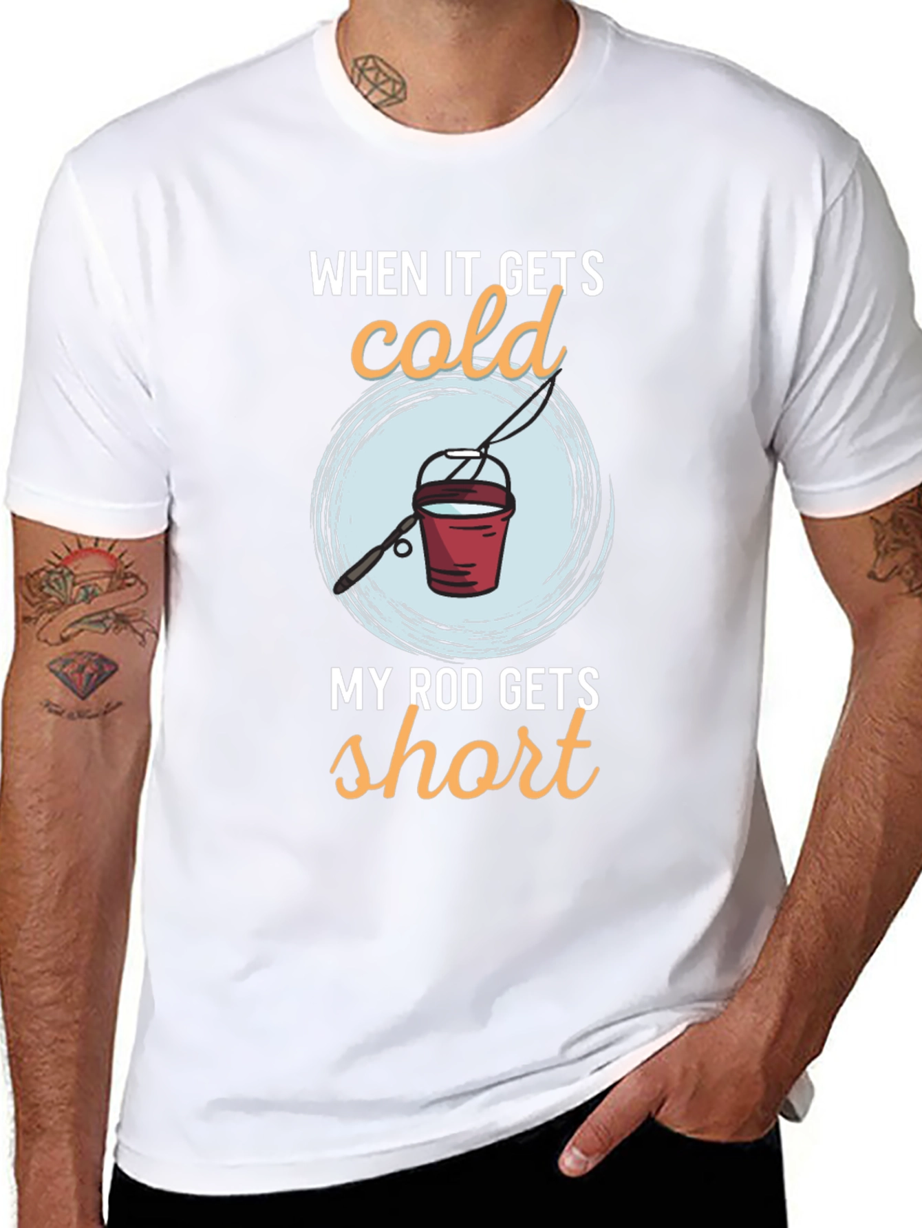 Funny Fishing T-Shirt - Cold Rod Humor Tee