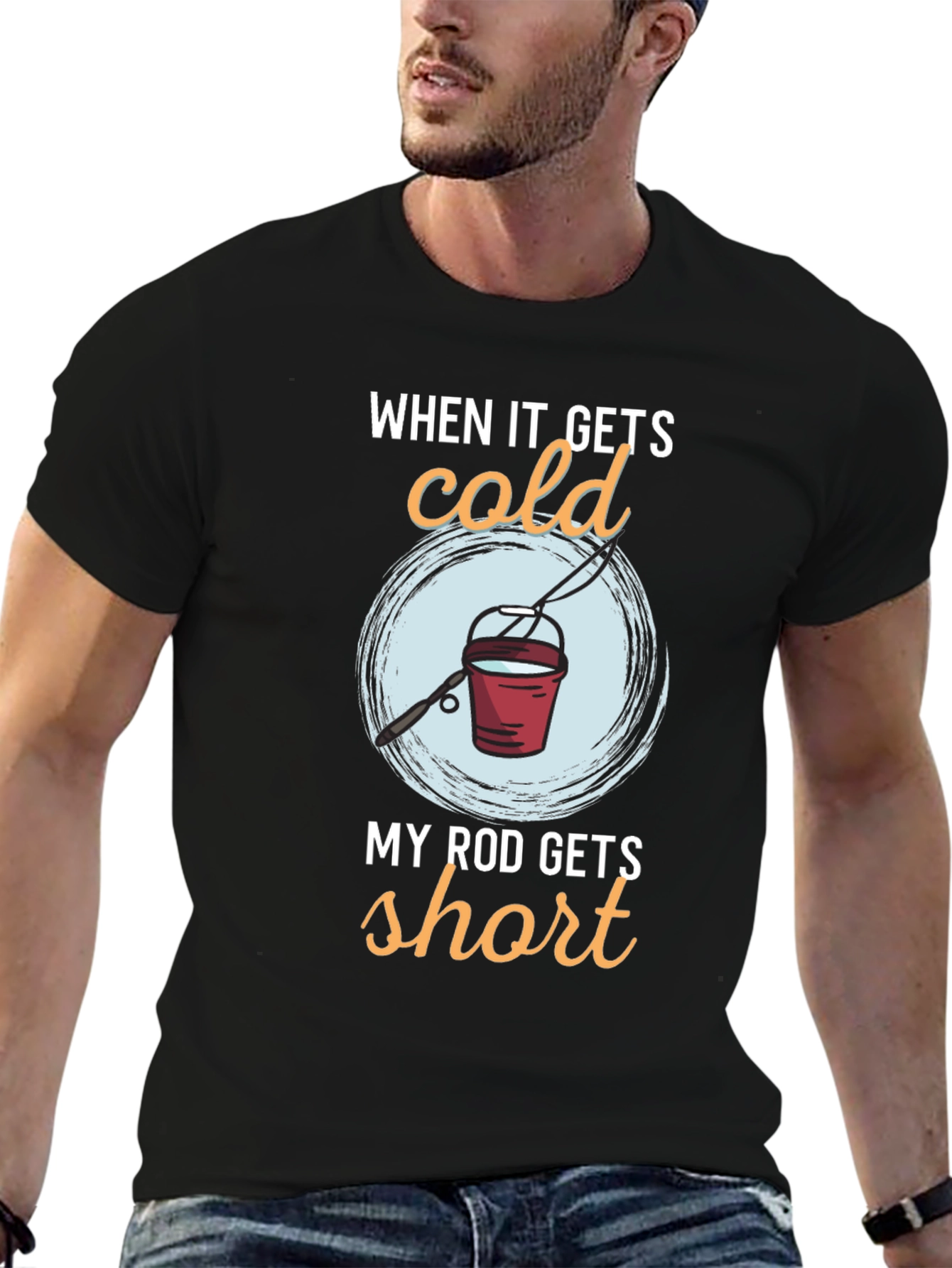 Funny Fishing T-Shirt - Cold Rod Humor Tee
