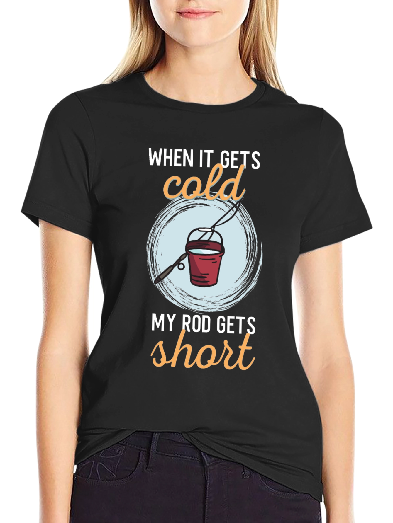 Funny Fishing T-Shirt - Cold Rod Humor Tee