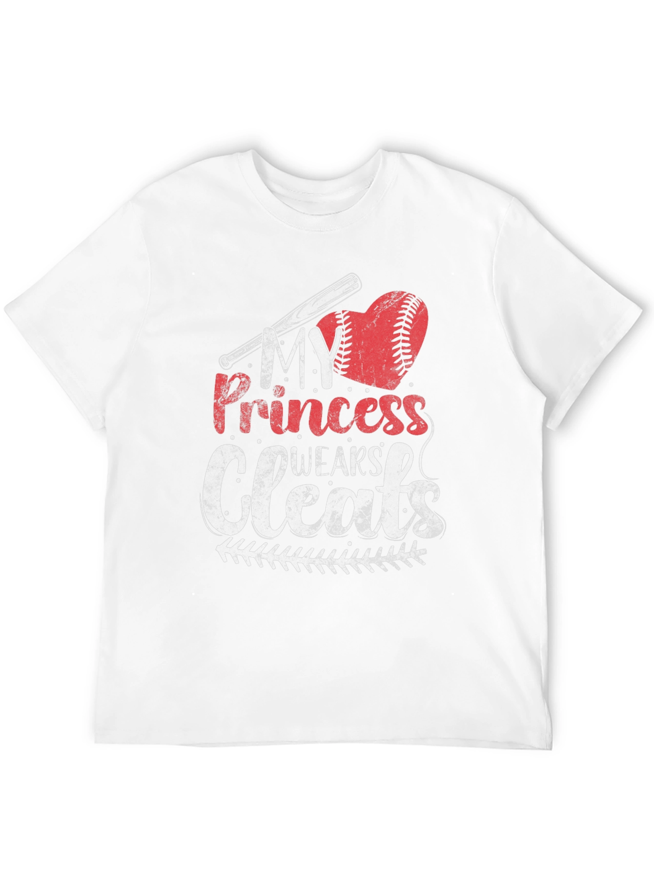 My Princess Wears Cleats Baseball Graphic Tee