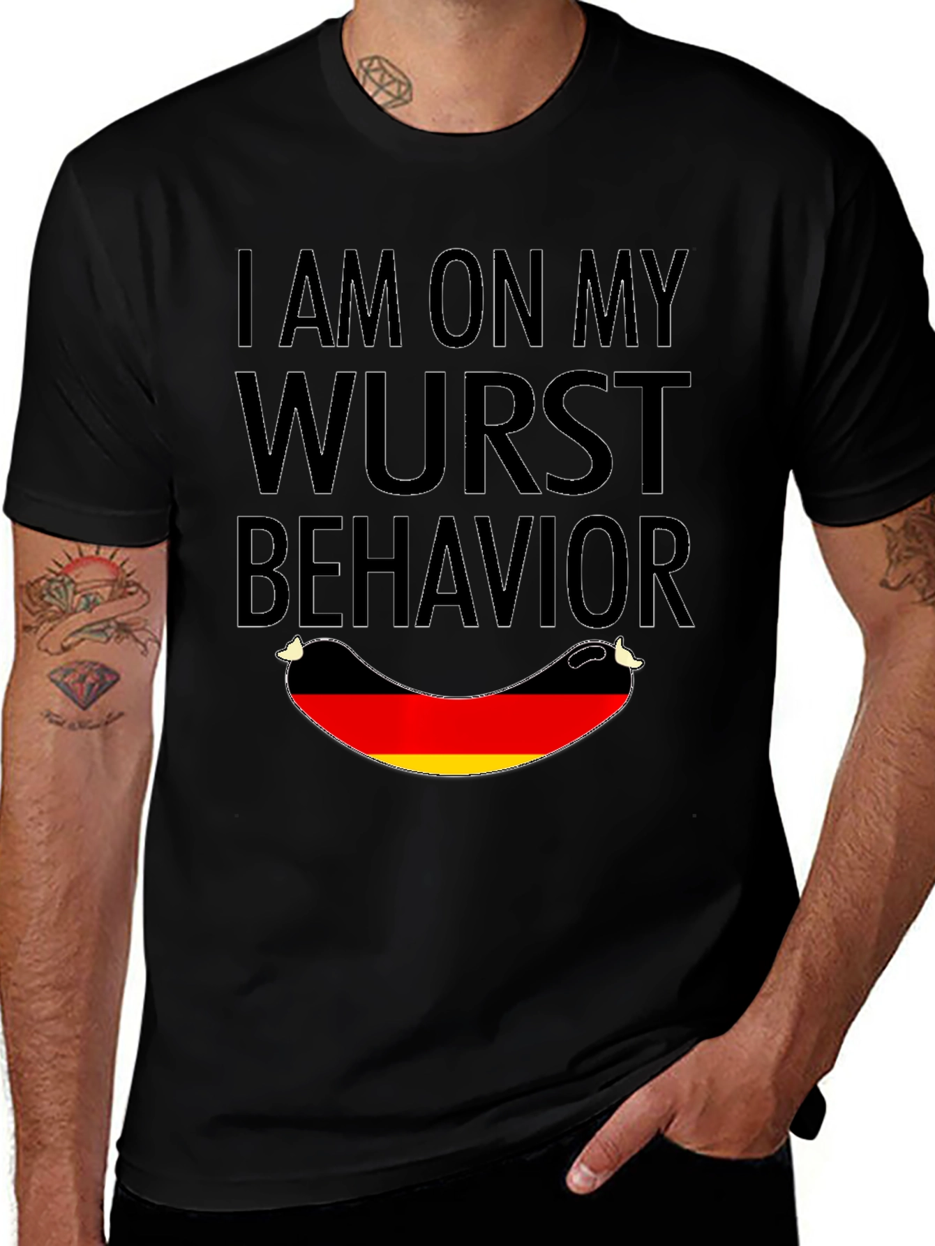 Wurst Behavior T-Shirt - Funny German Sausage Tee