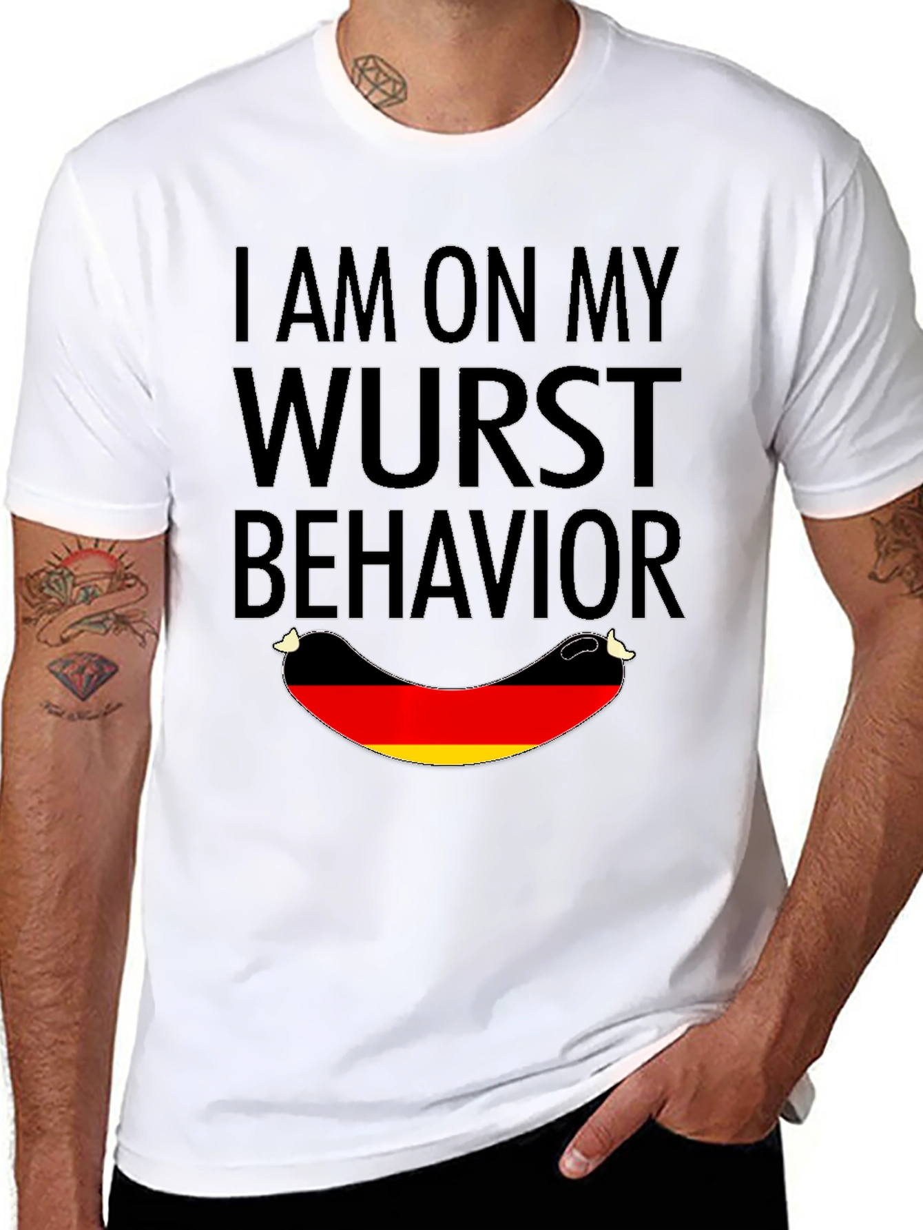 Wurst Behavior T-Shirt - Funny German Sausage Tee