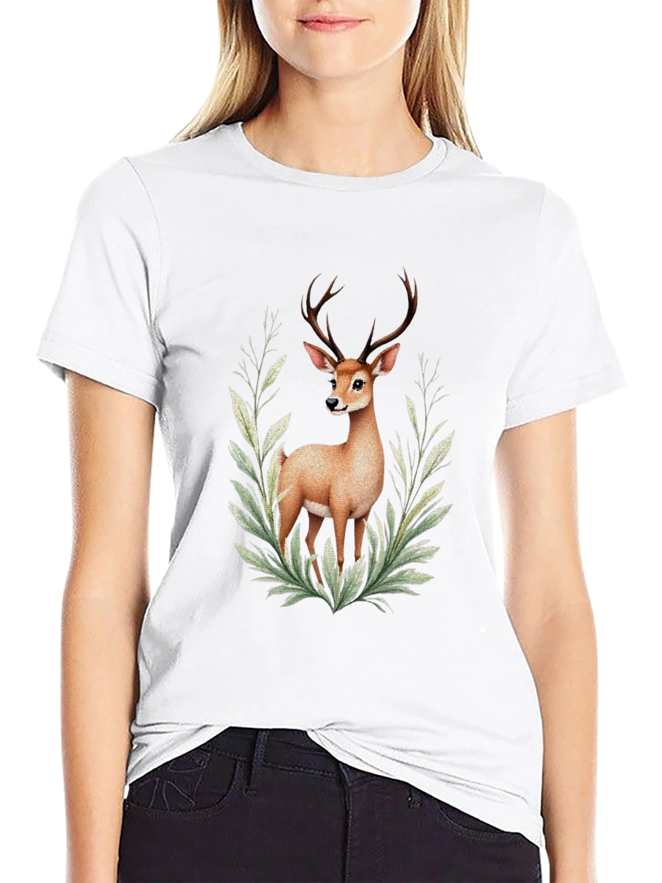 Deer Graphic Tee - Nature Inspired Style
