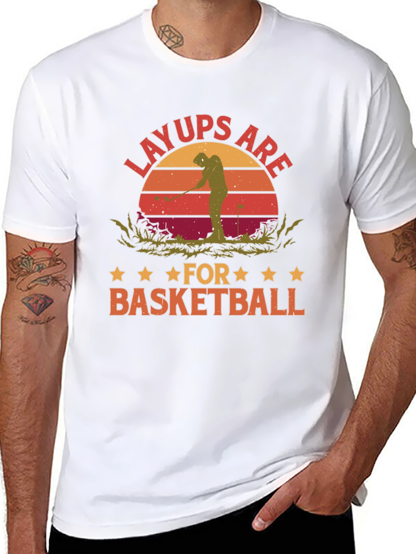 Layups Are for Basketball Funny Golf T-Shirt