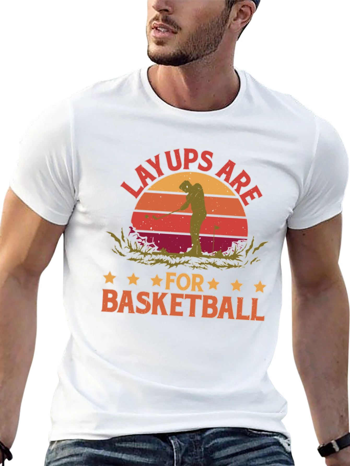 Layups Are for Basketball Funny Golf T-Shirt