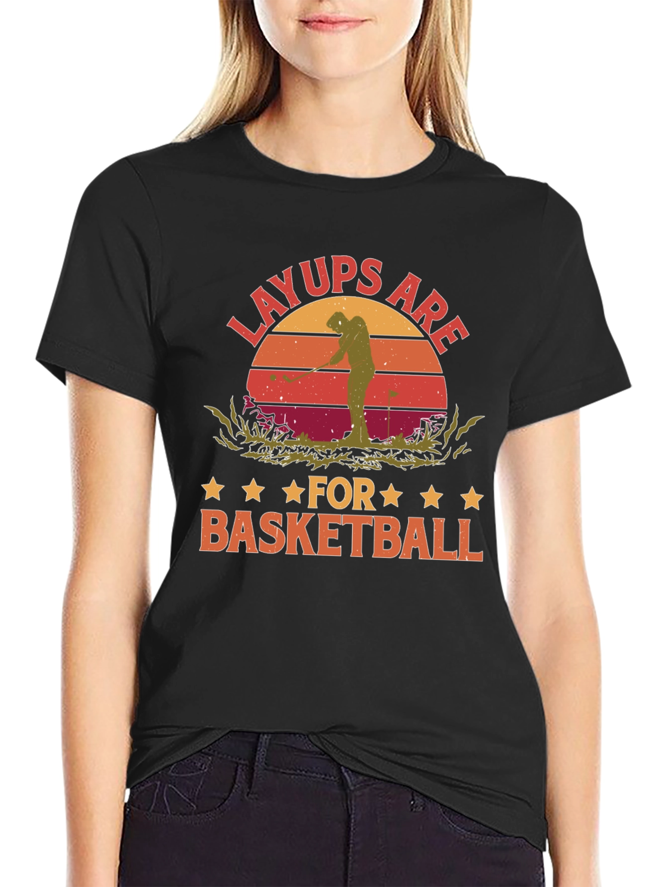 Layups Are for Basketball Funny Golf T-Shirt