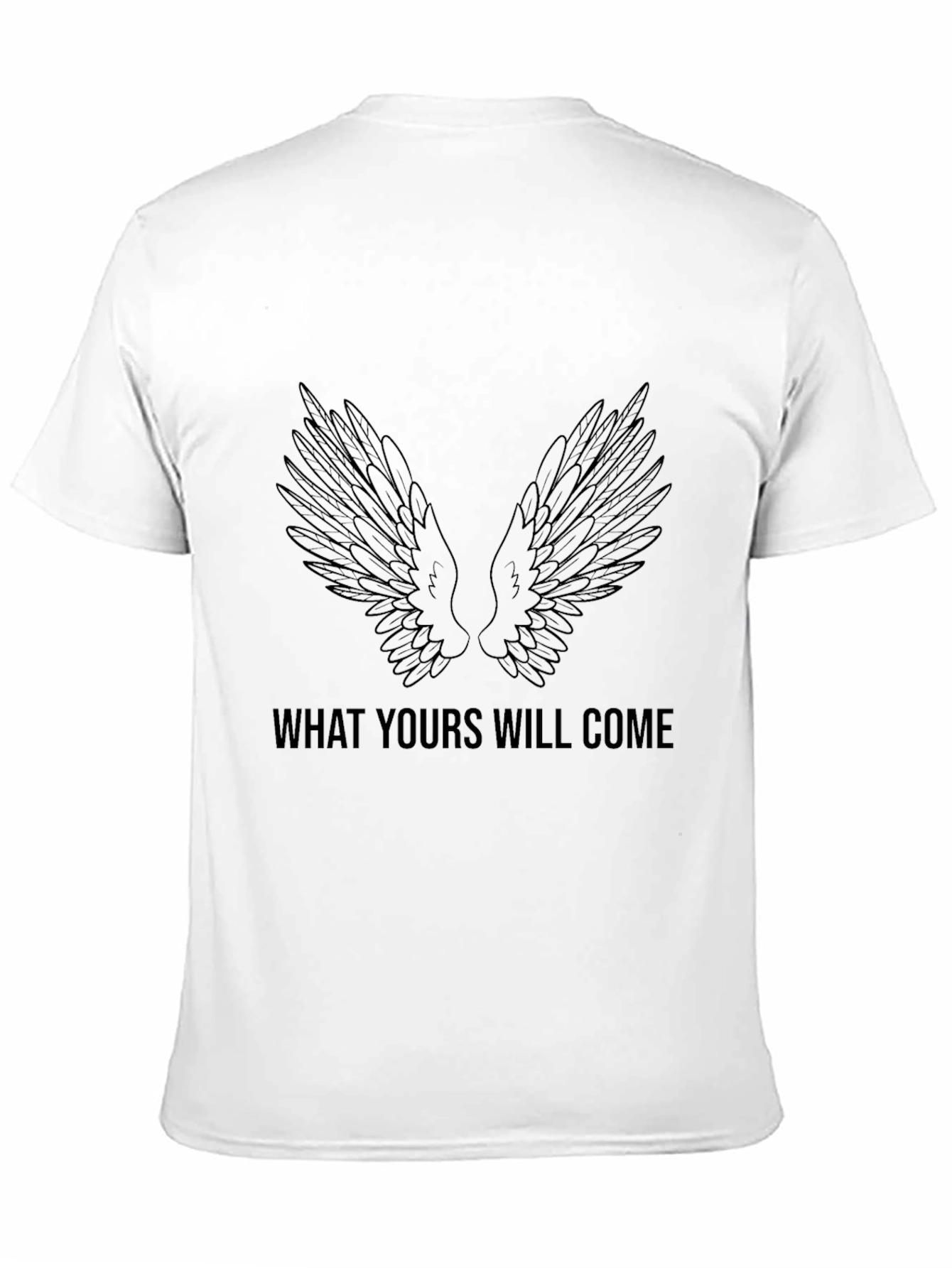 Wings Graphic Black T-Shirt