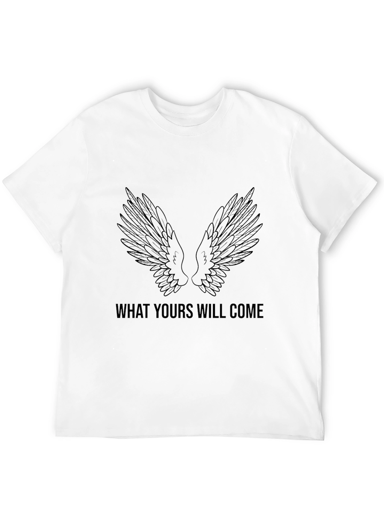 Wings Graphic Black T-Shirt