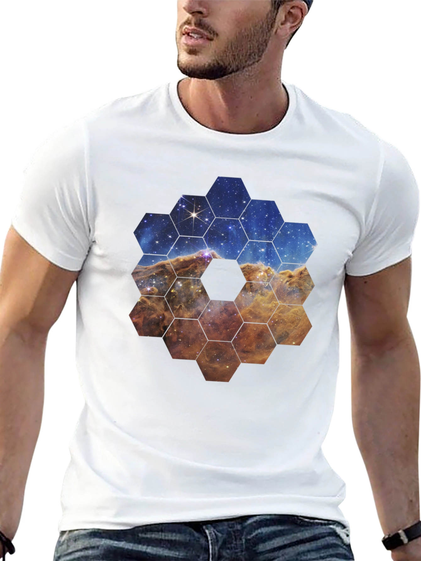 Galaxy Hexagon T-Shirt - Stylish and Unique Design