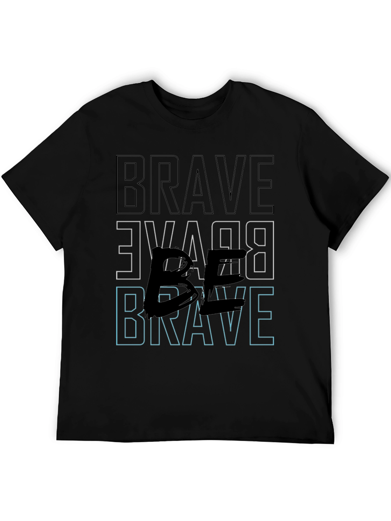Brave Graphic Tee - Bold Black Print