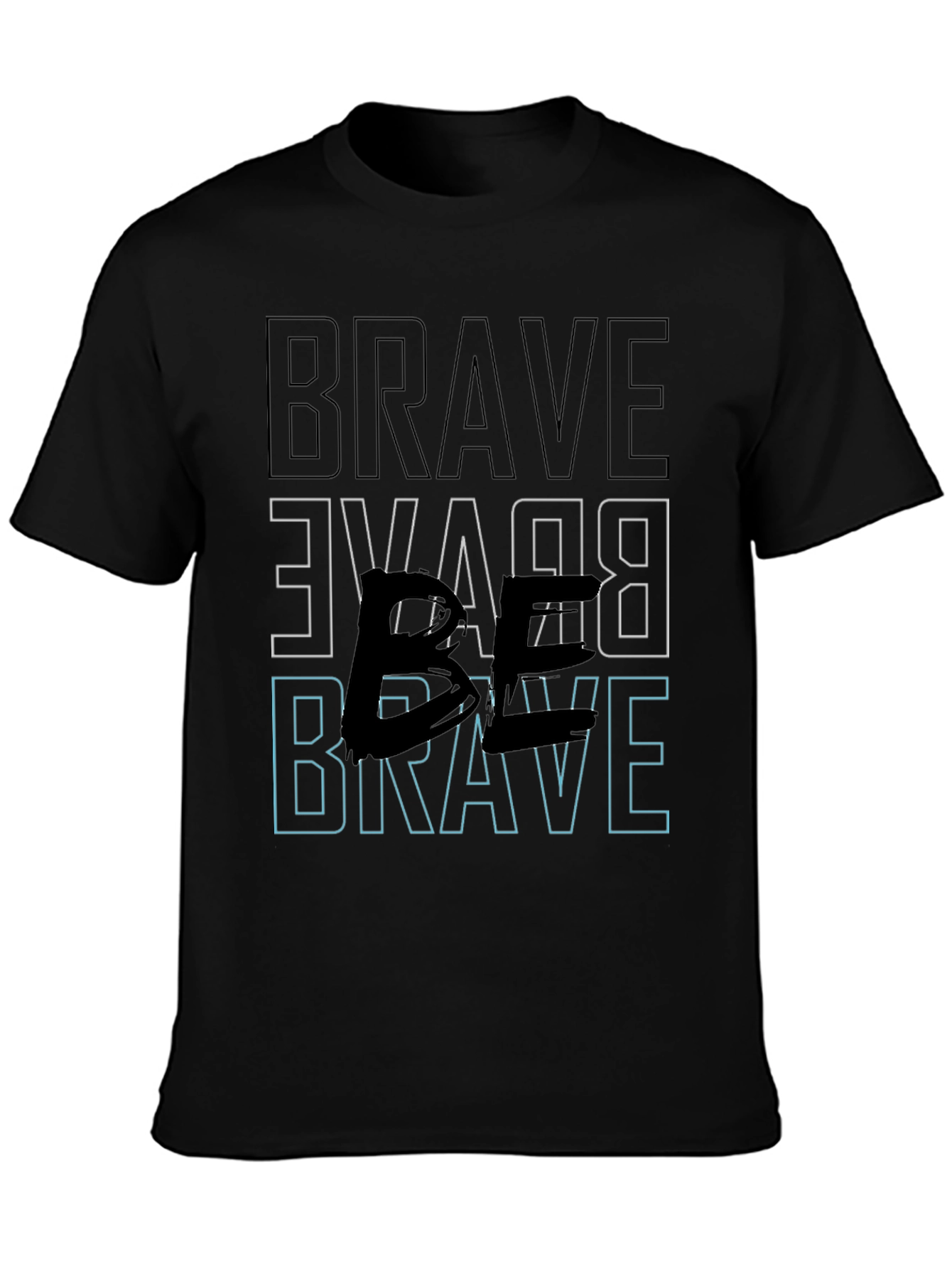 Brave Graphic Tee - Bold Black Print