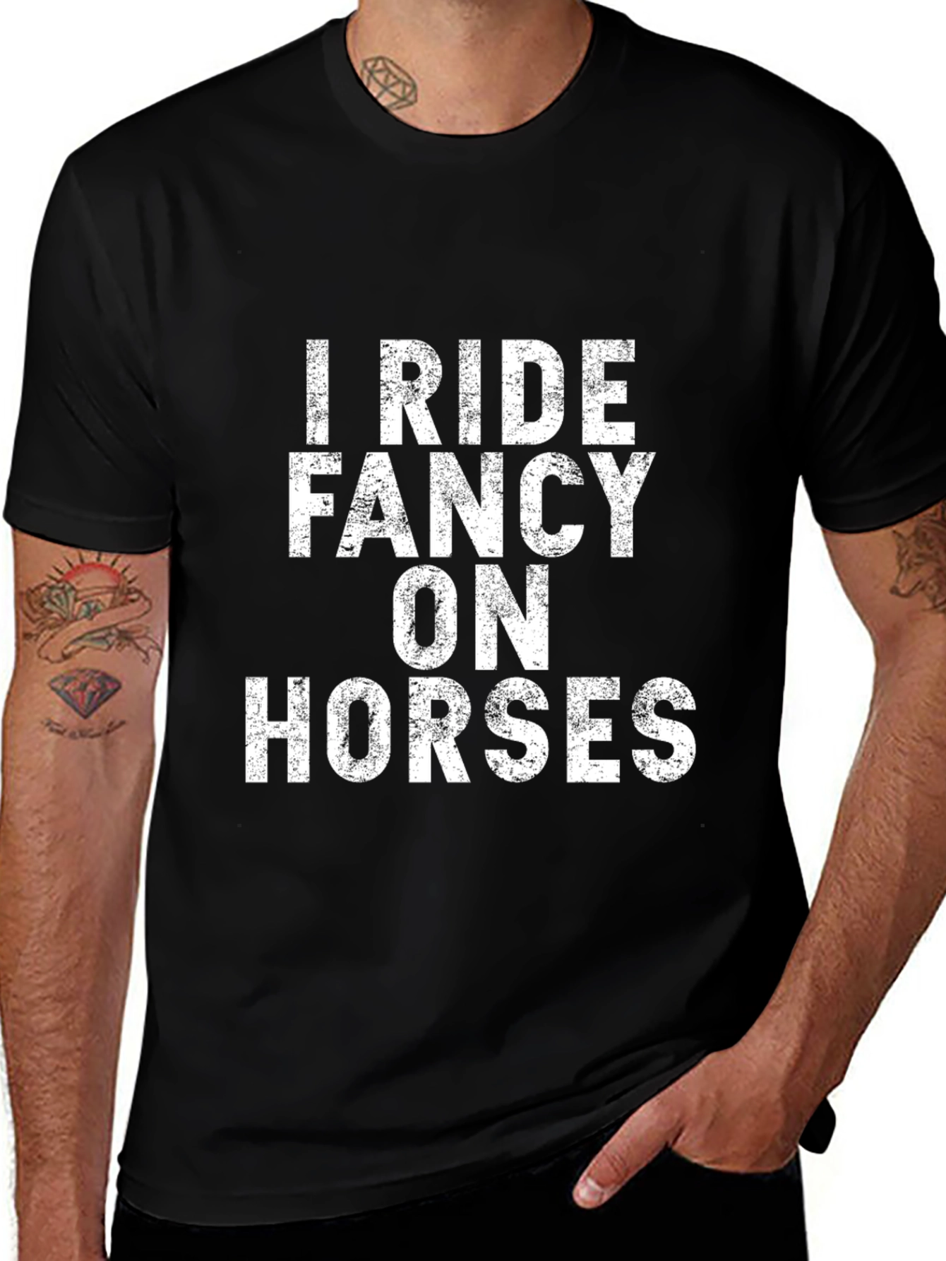 I Ride Fancy On Horses Graphic Tee