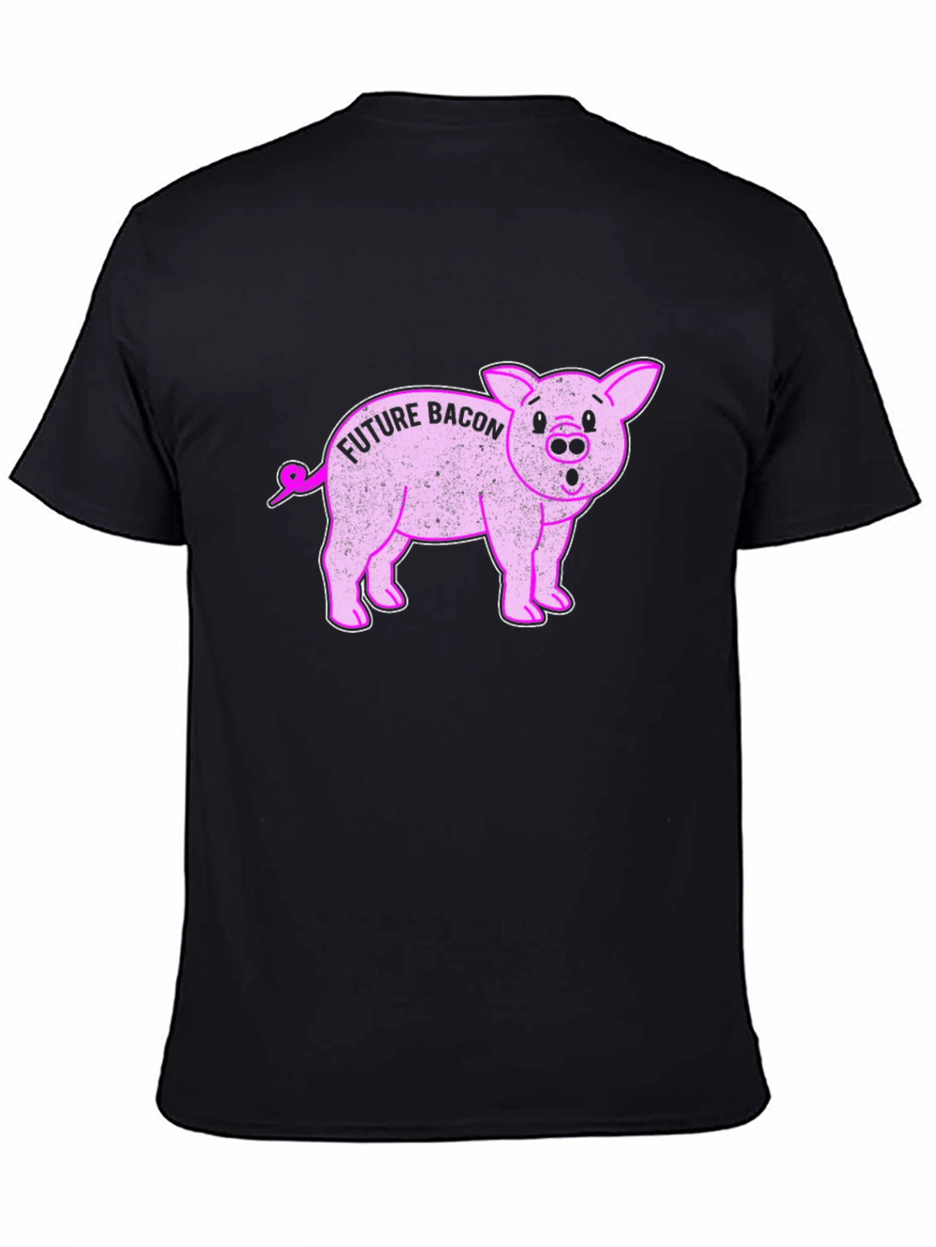 Future Bacon Pig Graphic Novelty T-Shirt - Unisex