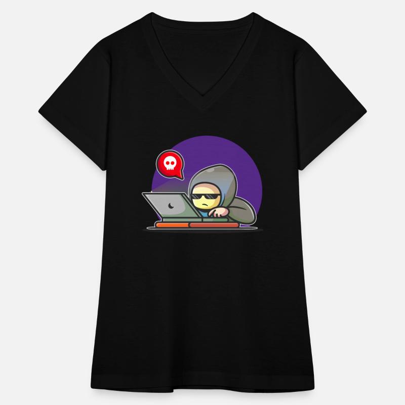 Hacker Operating Laptop