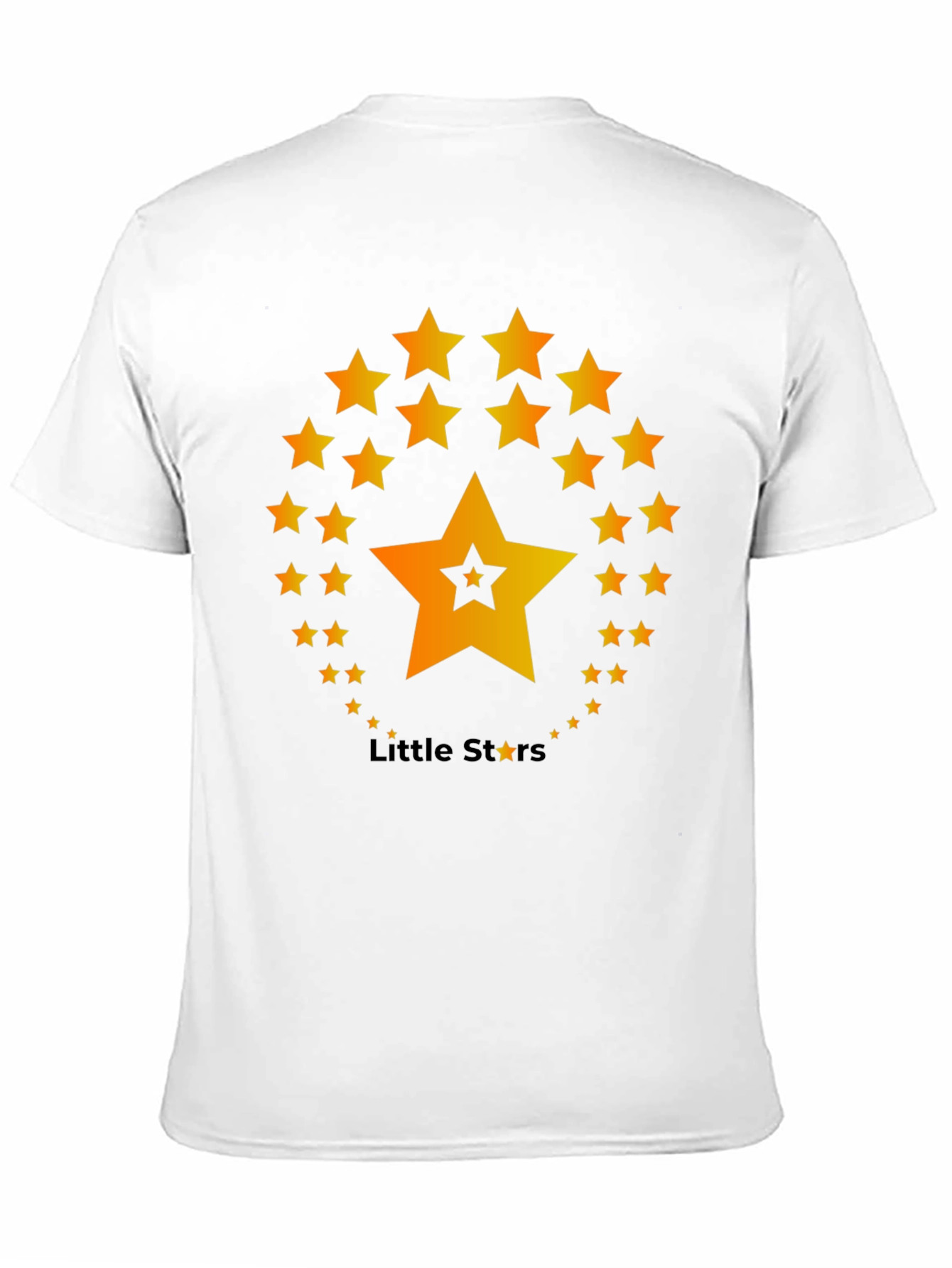 Little Stars T-Shirt - Black Cotton Blend
