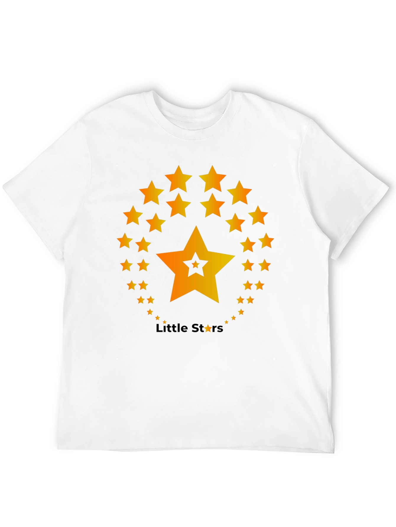Little Stars T-Shirt - Black Cotton Blend