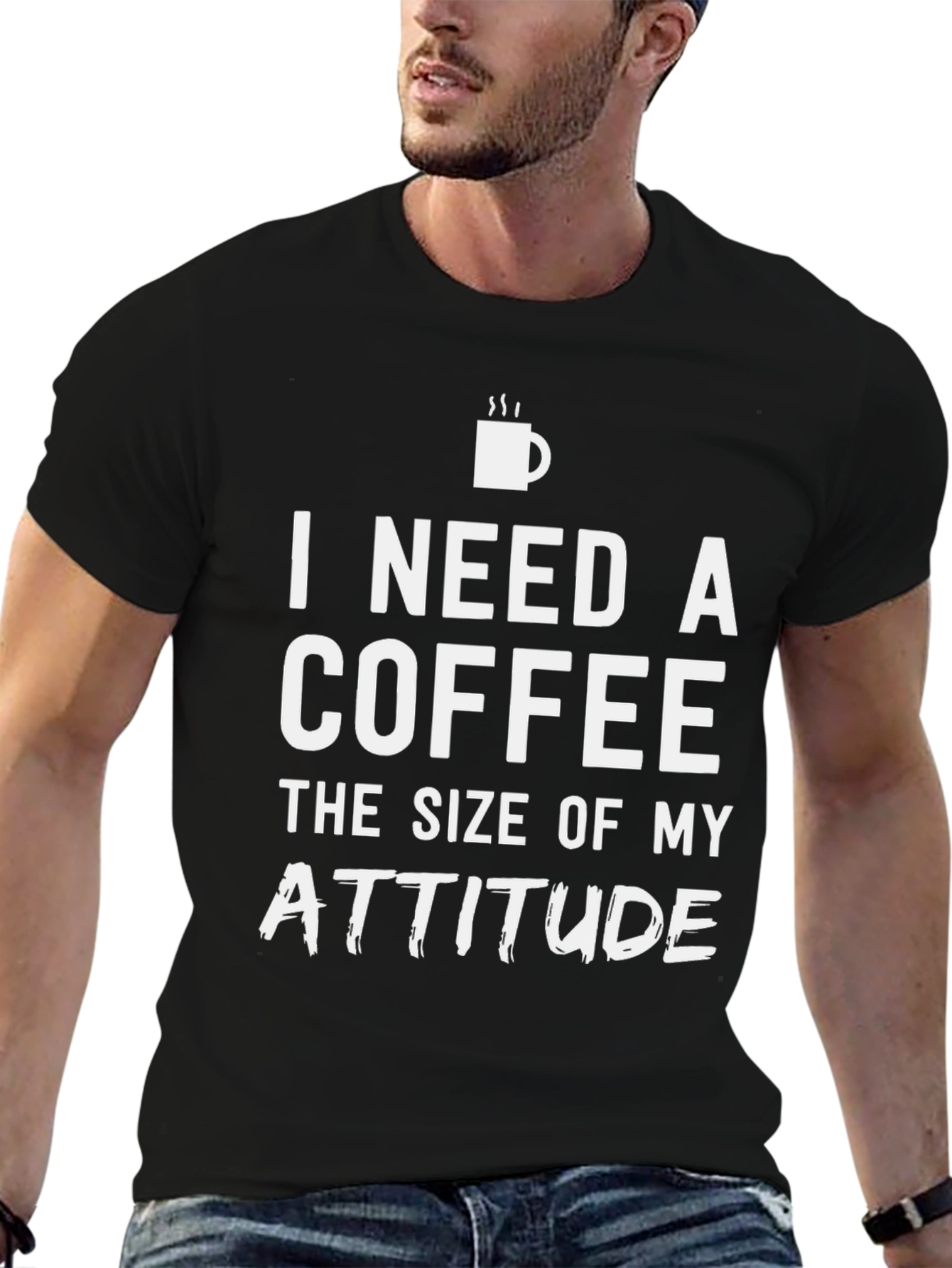 Coffee Attitude T-Shirt - Sarcastic Tee