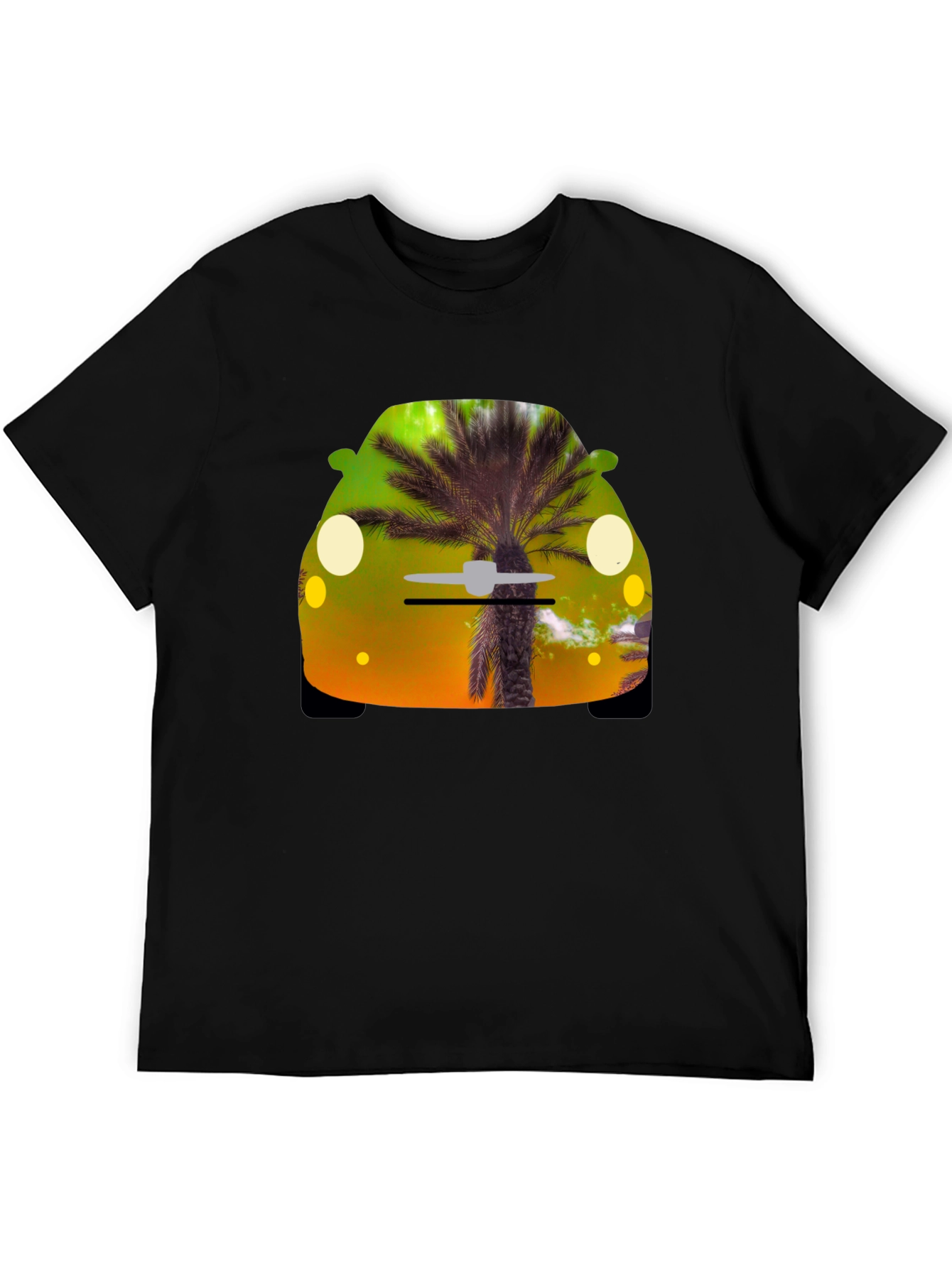 Tropical Car Graphic T-Shirt