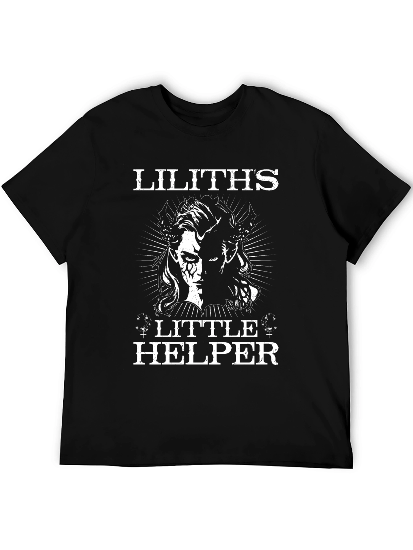 Liliths Little Helper Black Graphic Tee