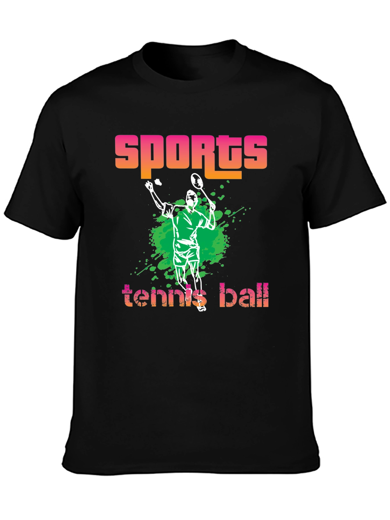 Sports Tennis Ball Graphic T-Shirt