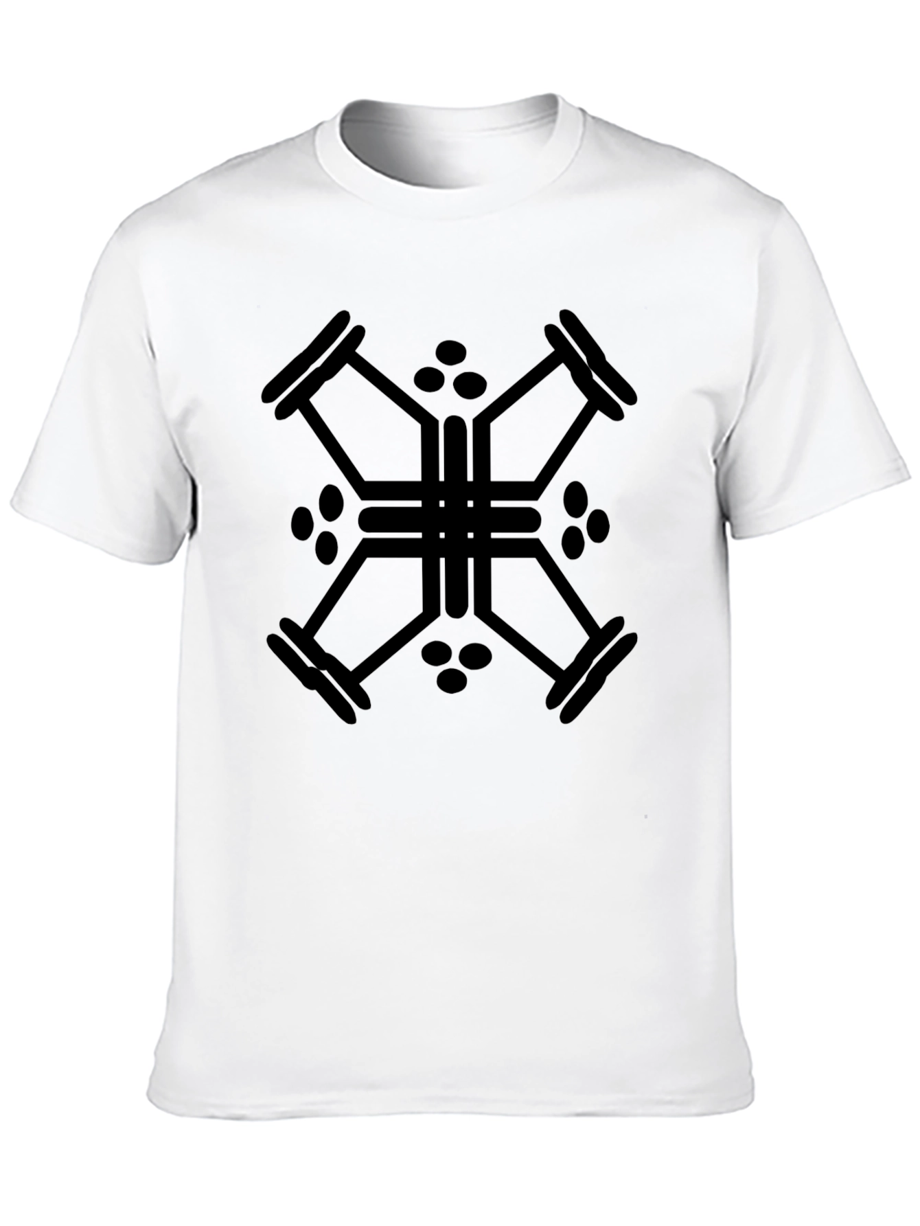 Geometric Black T-Shirt: Stylish & Modern Design