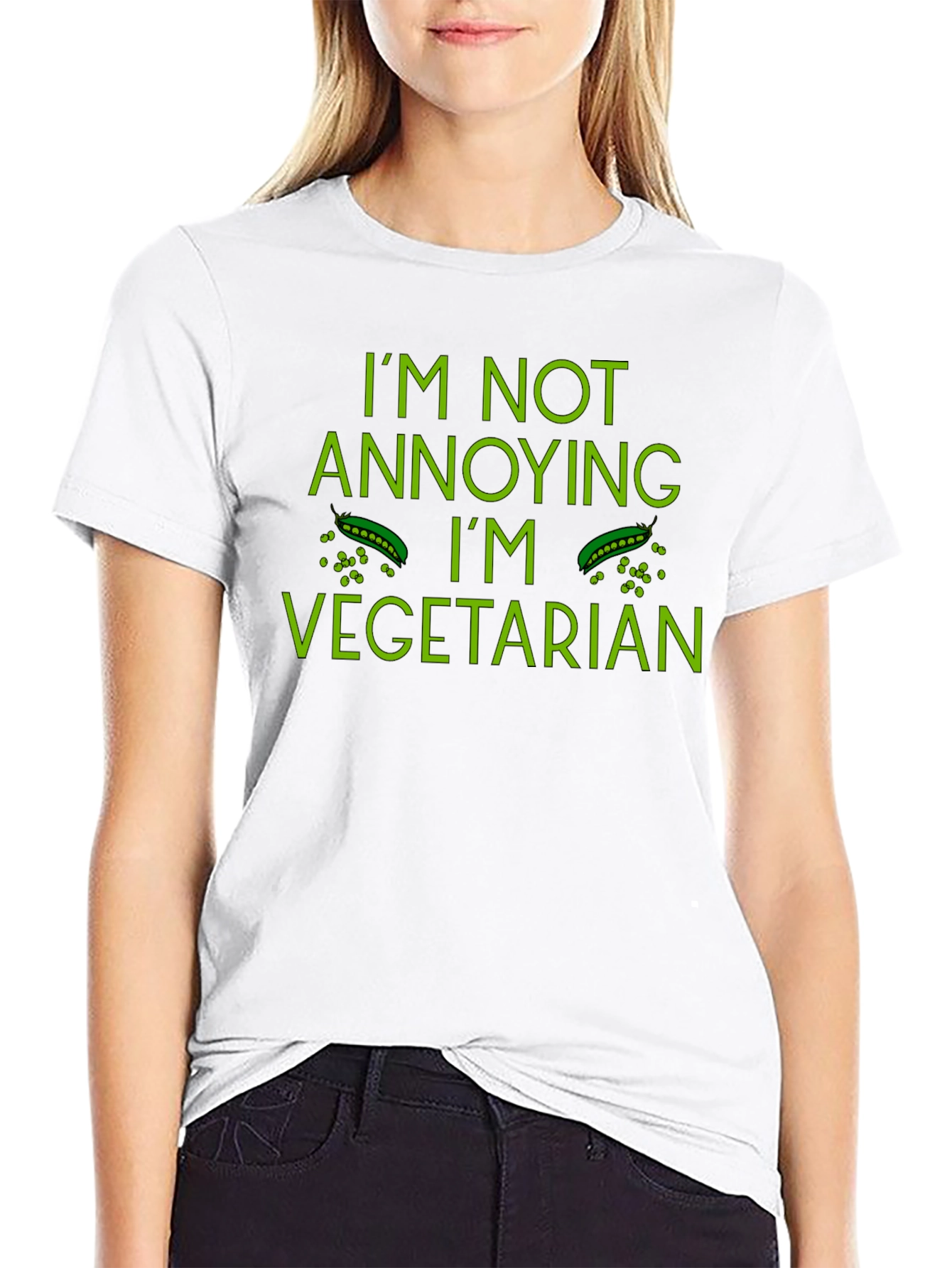 Im Not Annoying Im Vegetarian Funny T-Shirt