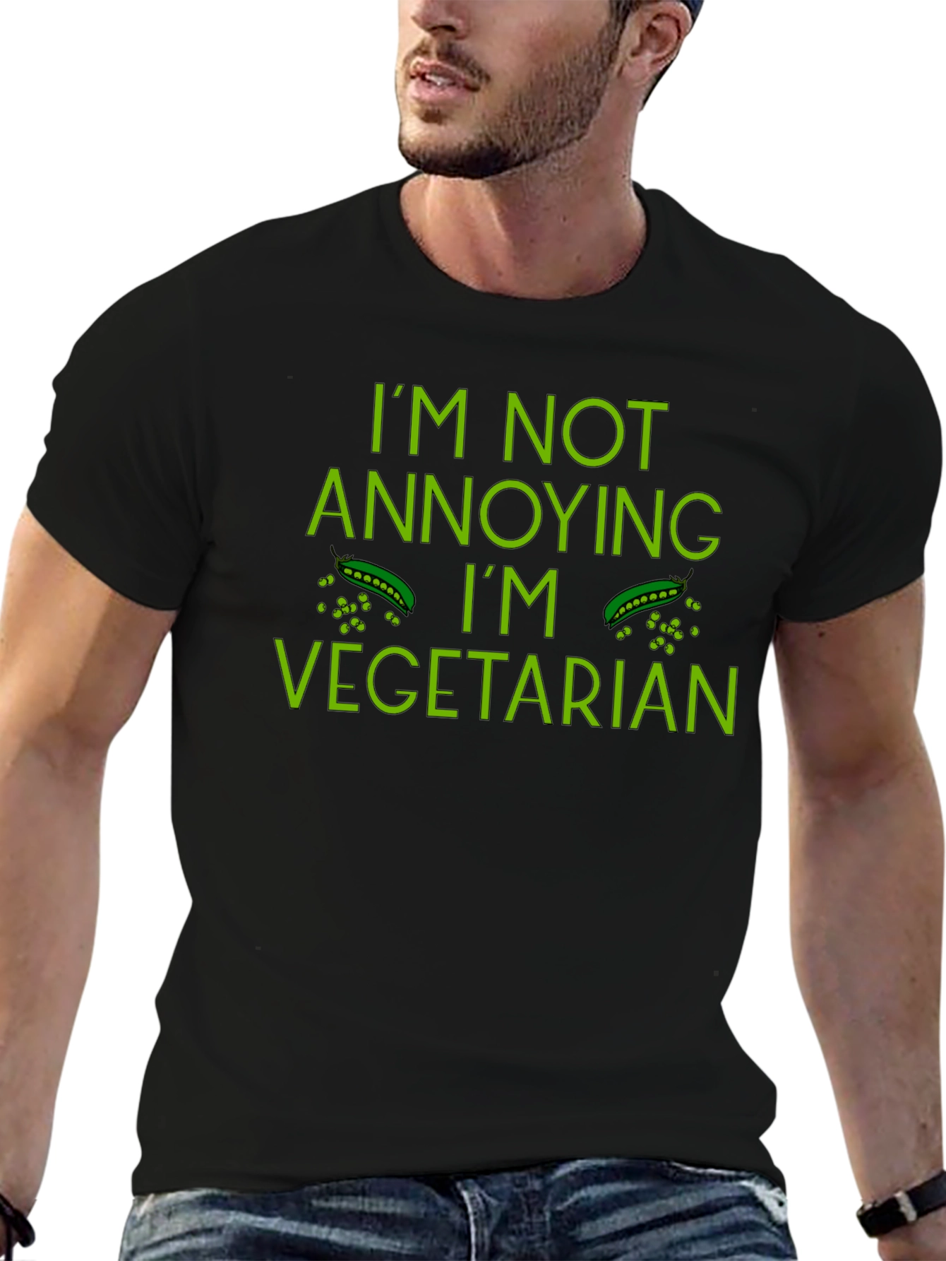 Im Not Annoying Im Vegetarian Funny T-Shirt