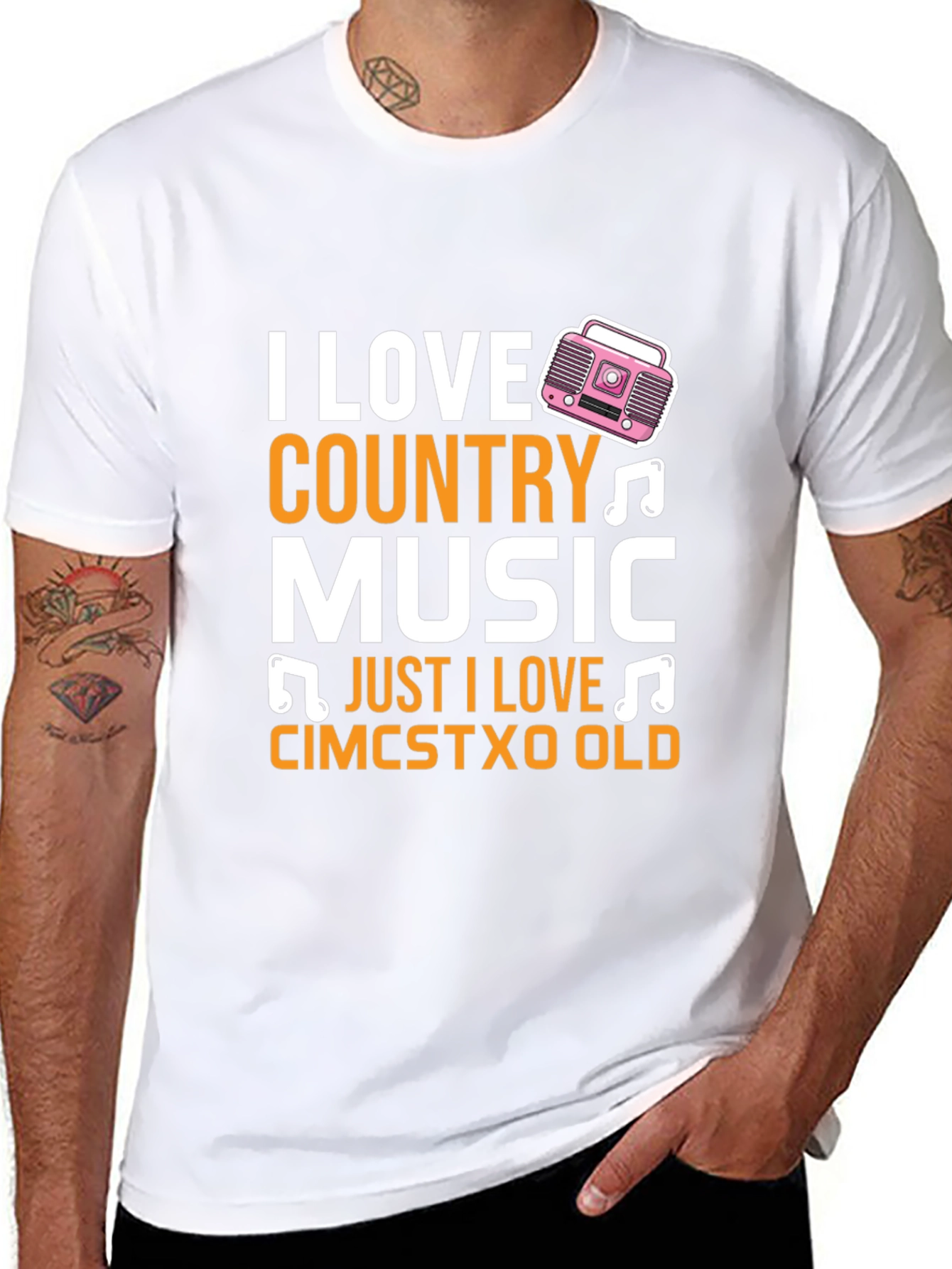 I Love Country Music Graphic T-Shirt