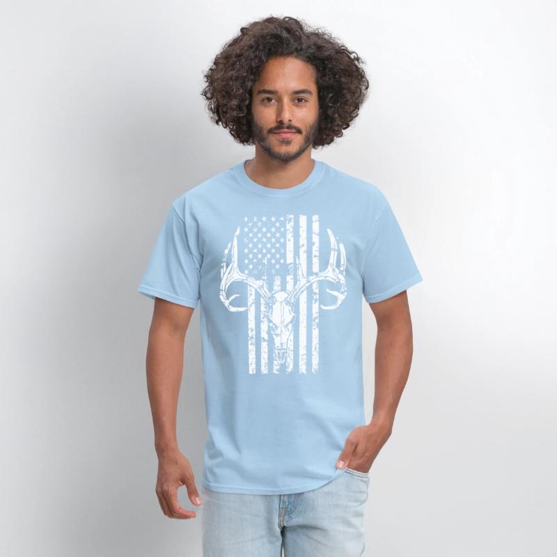Hunting Shirt Hunting Deer Skull Flag for Hunters