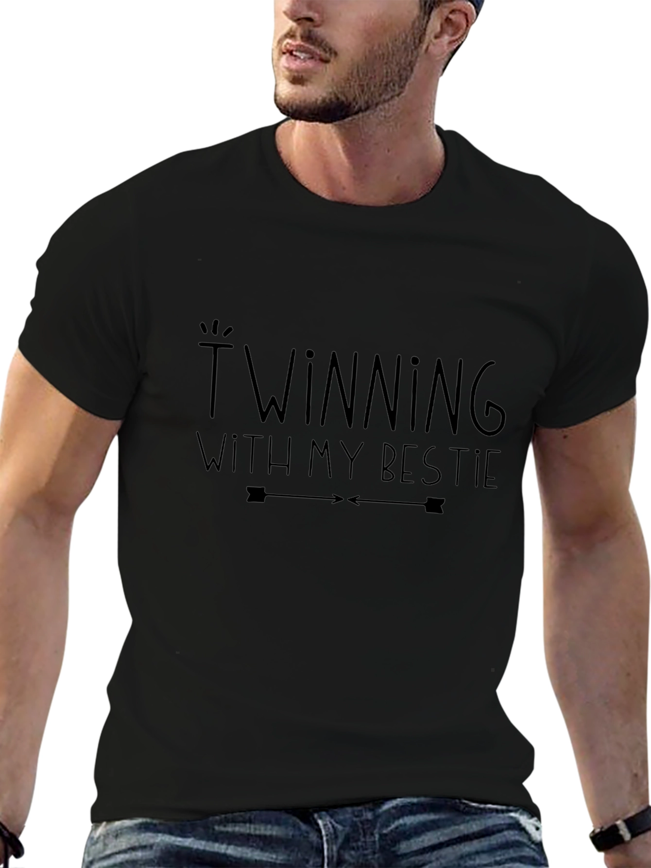 Twinning With My Bestie Graphic Tee - Unisex