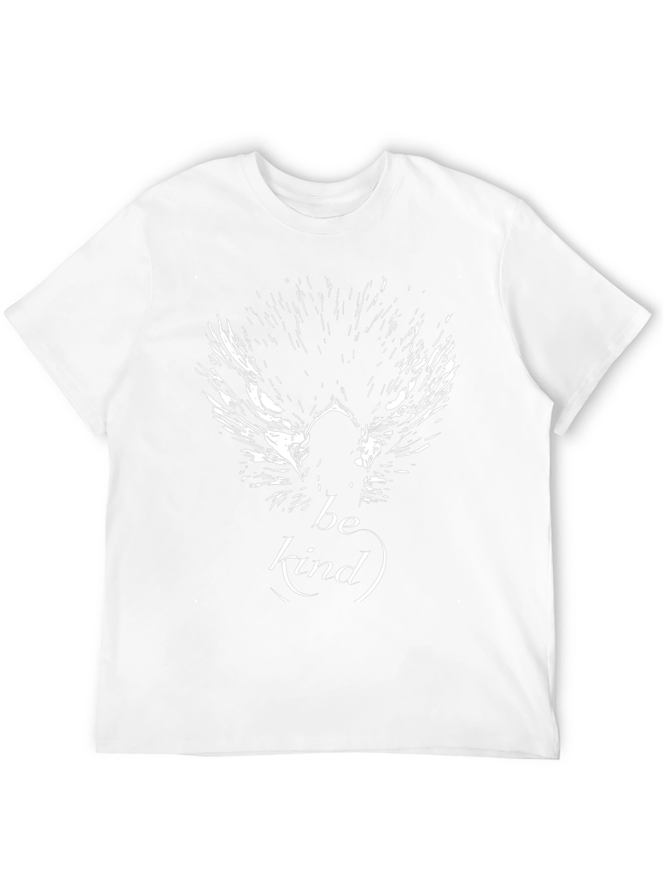Be Kind Wolf Graphic Black T-Shirt