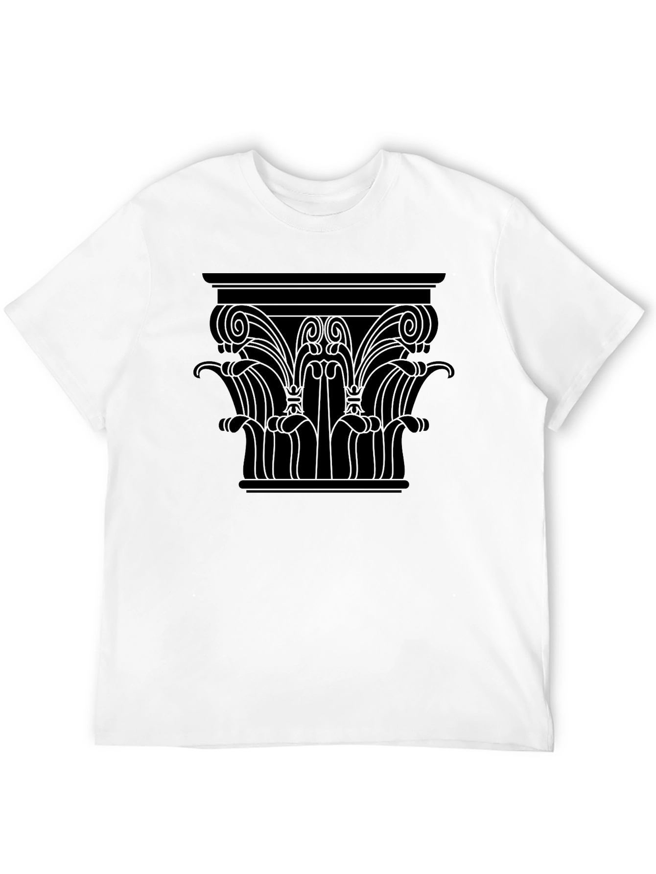 Column Capital Graphic Tee - Black