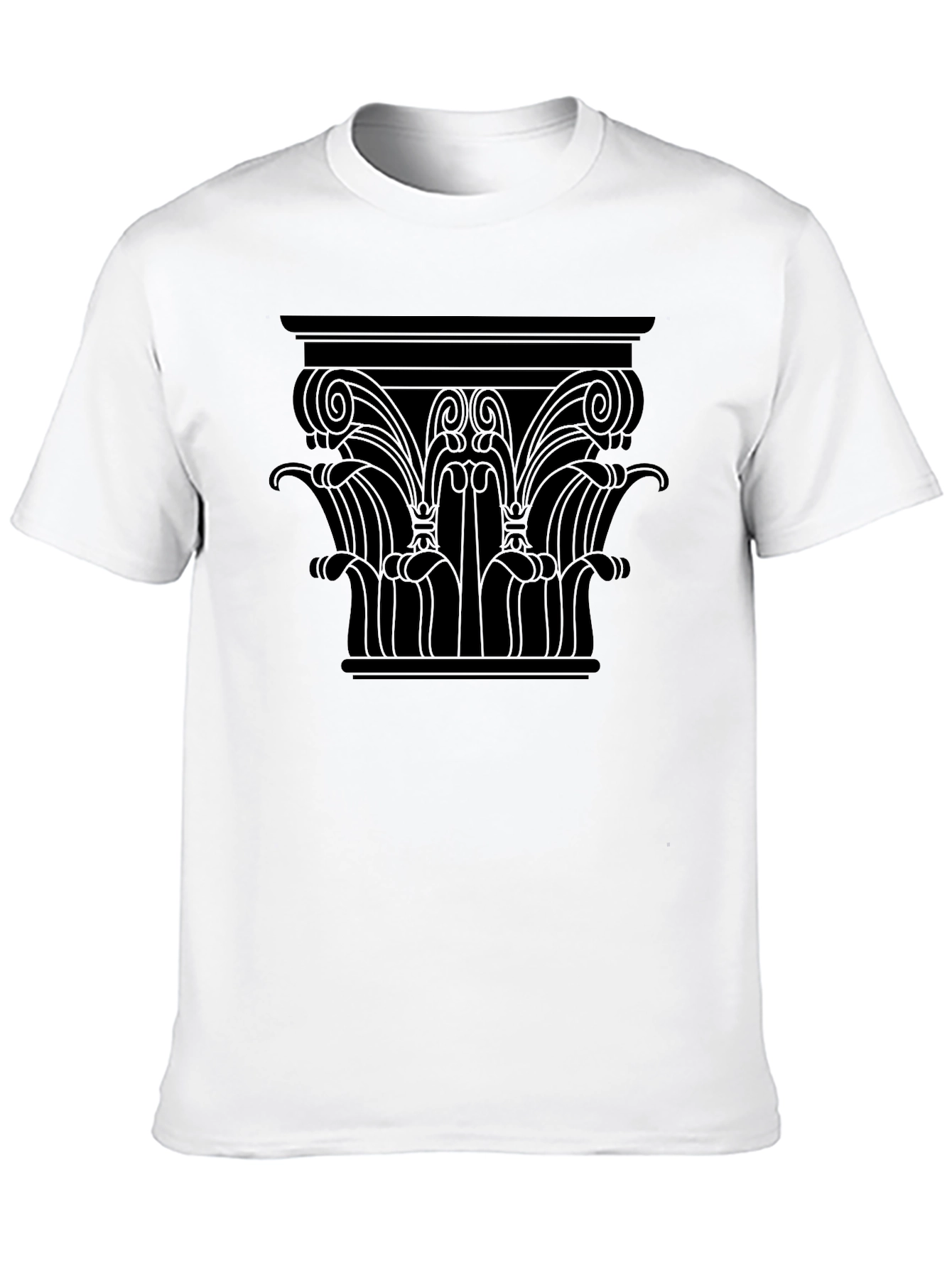 Column Capital Graphic Tee - Black