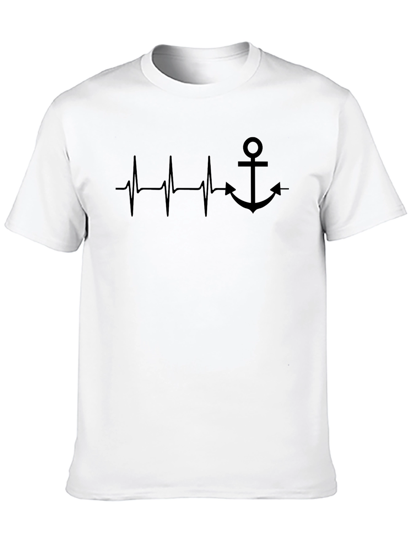 Anchor Heartbeat Graphic Tee - Black