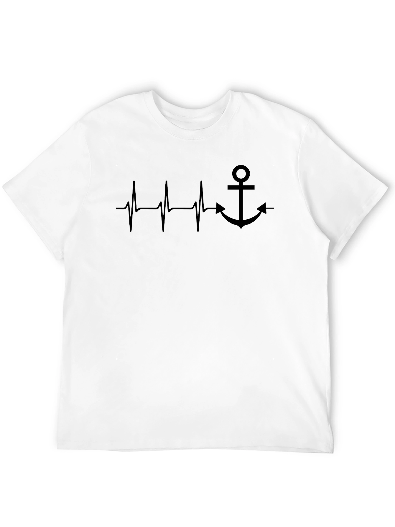 Anchor Heartbeat Graphic Tee - Black