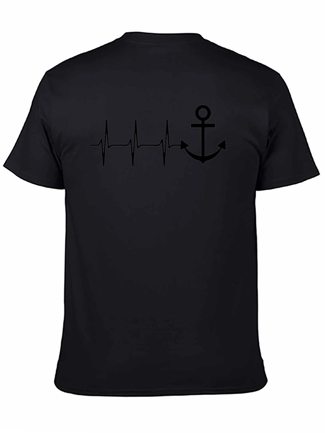Anchor Heartbeat Graphic Tee - Black
