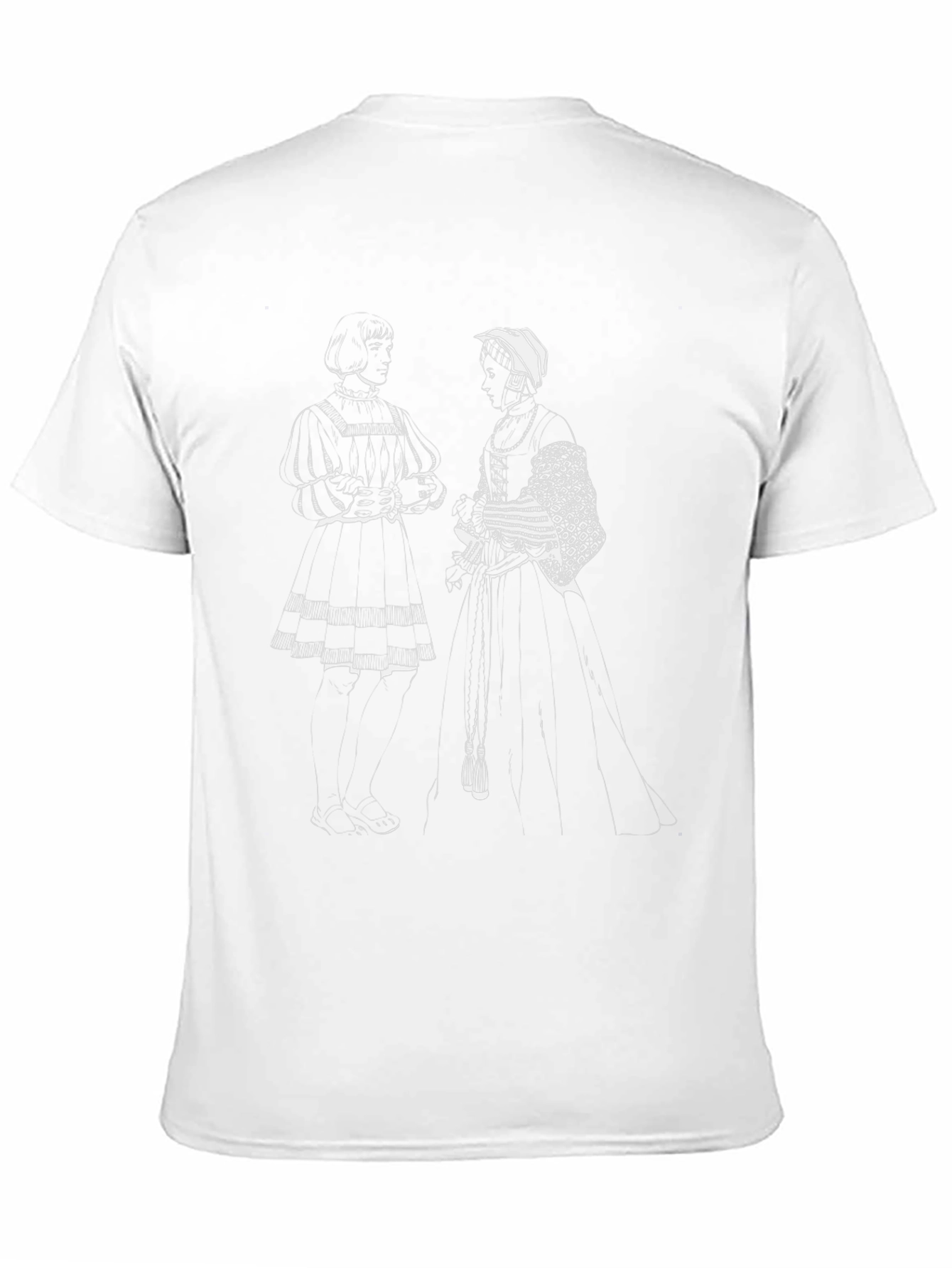 Retro Illustration Black T-Shirt