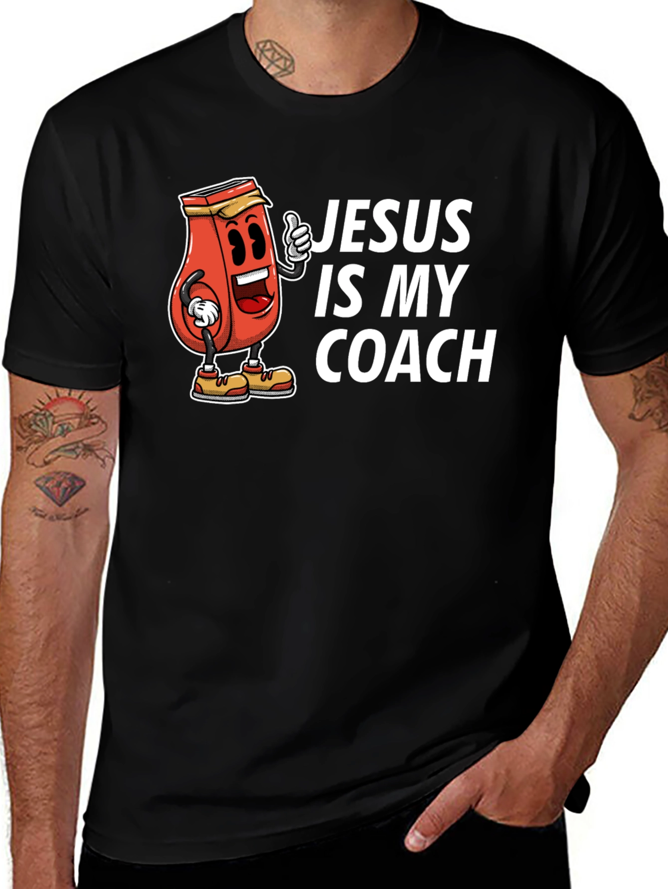 Jesus is My Coach Graphic T-Shirt