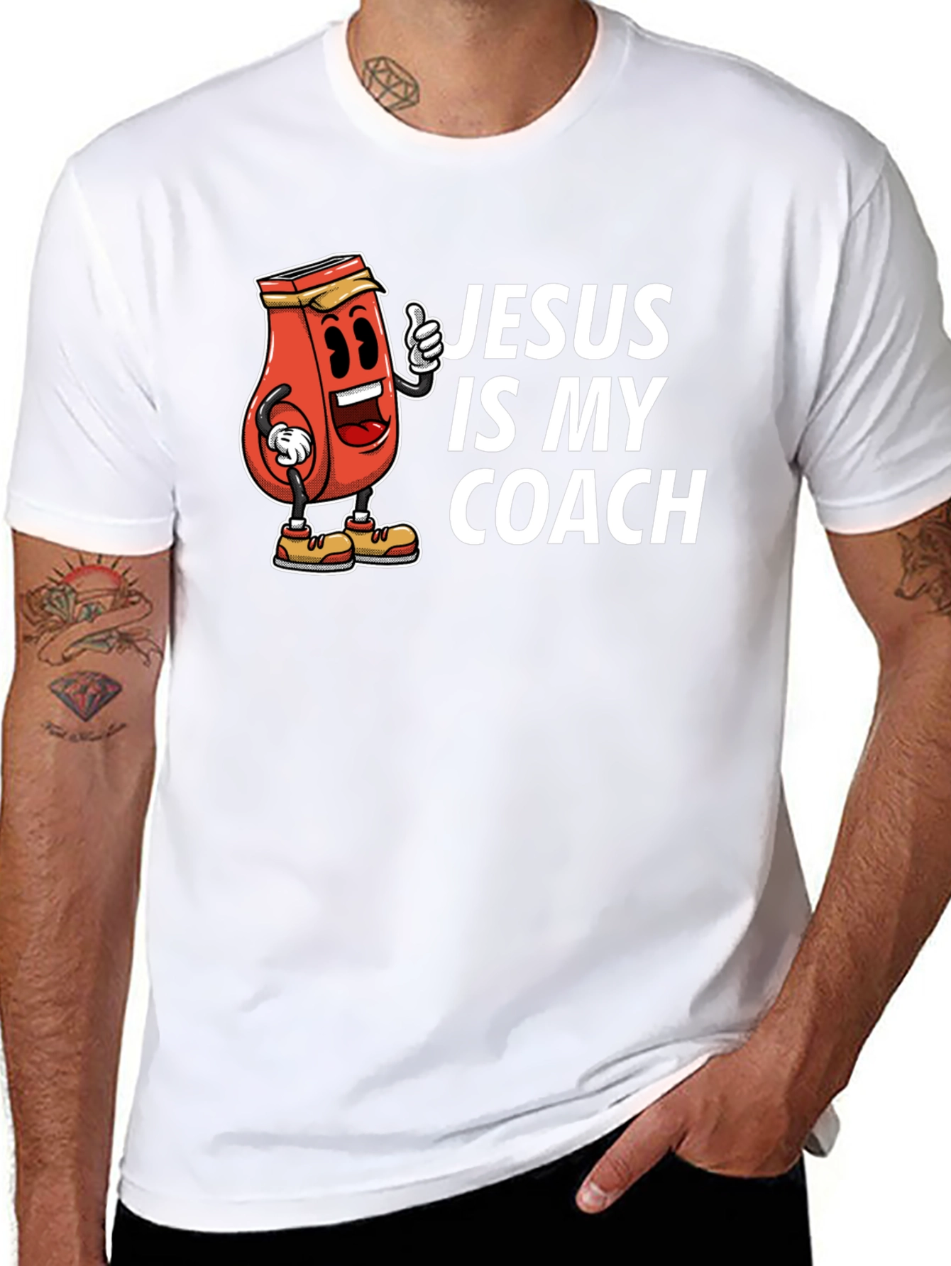 Jesus is My Coach Graphic T-Shirt