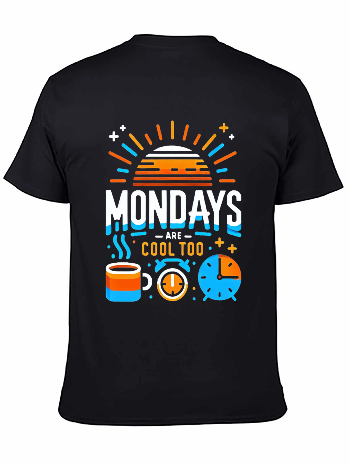 Mondays Are Cool Tee - Fun Graphic Print T-Shirt