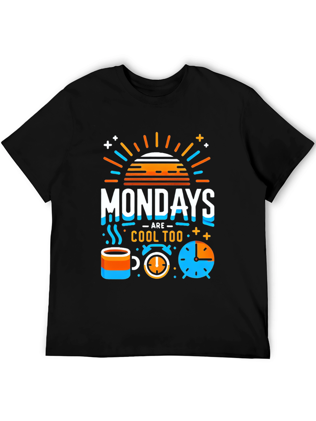 Mondays Are Cool Tee - Fun Graphic Print T-Shirt